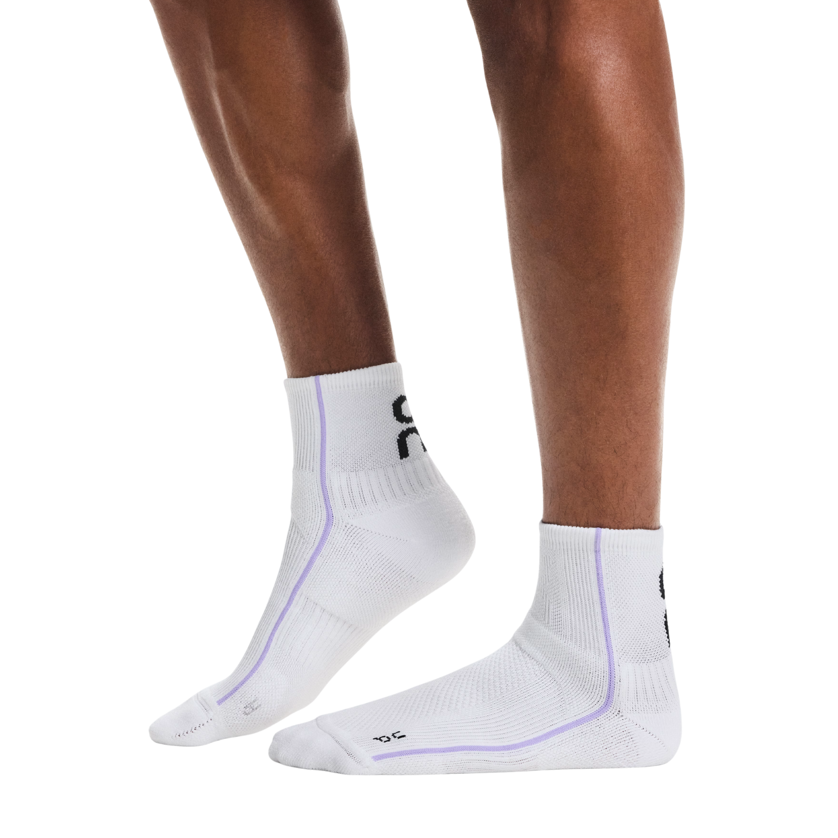 On Court Sock Mid - White Bloom