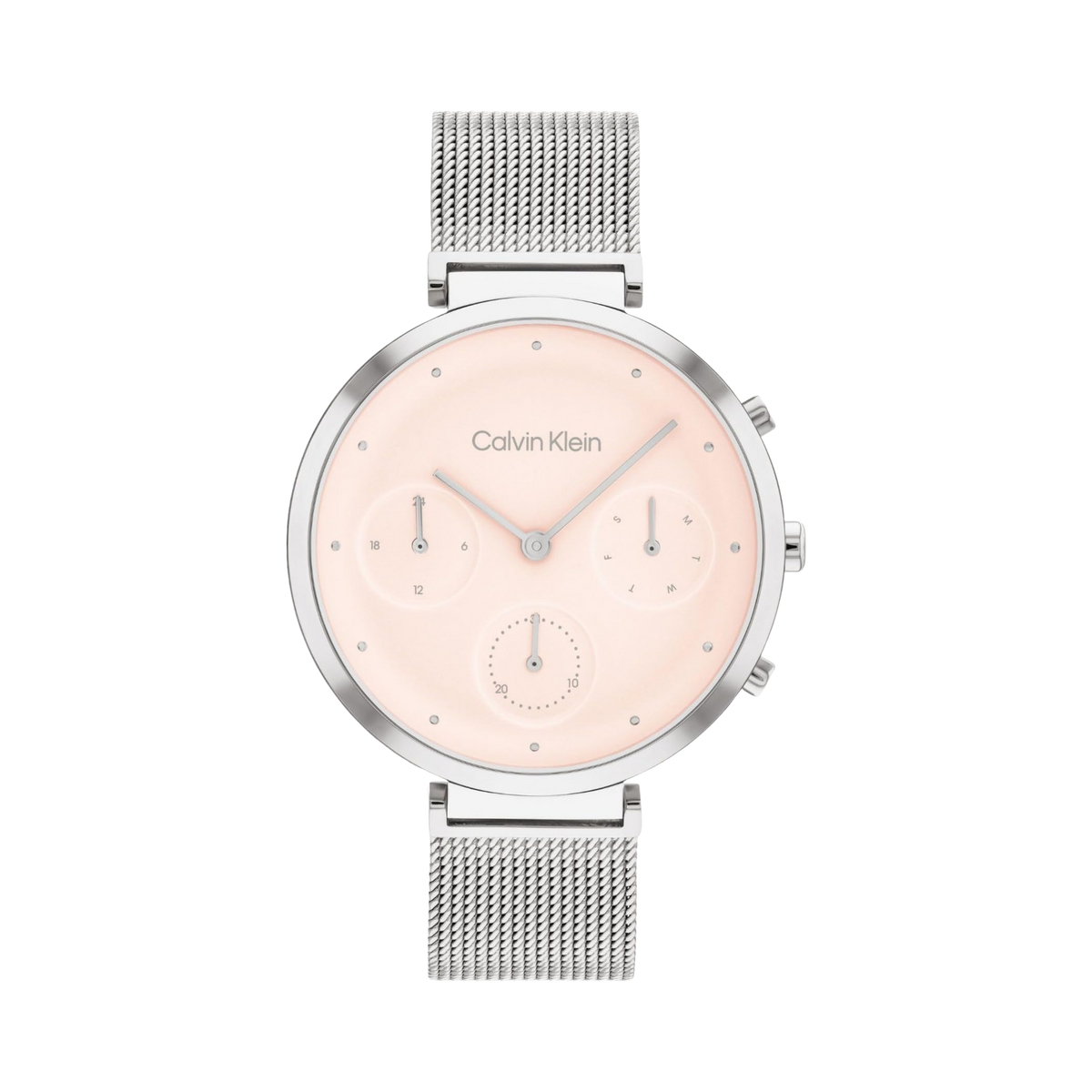 Calvin Klein Women Radiant Minimalistic T Bar Watch - Blush Silver