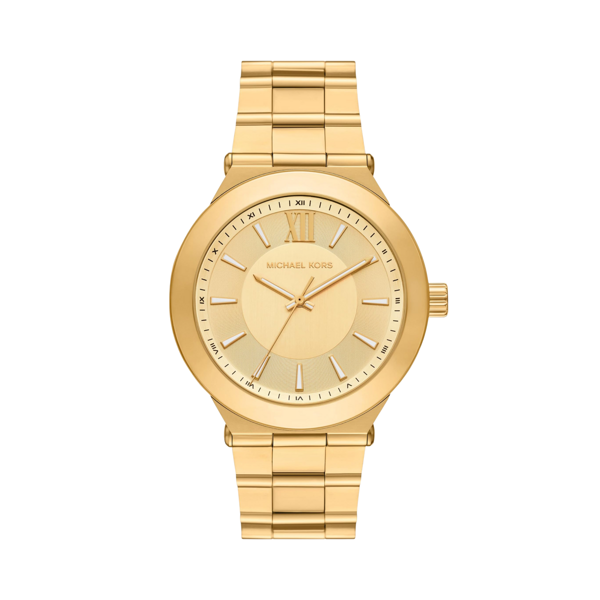Michael Kors Men Billie Three Hand Stainless Steel Watch - Gold