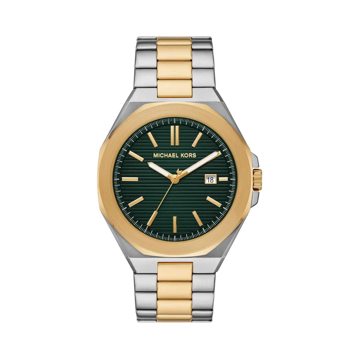 Michael Kors Men Callum Three Hand Date Stainless Steel Watch - Two Tone