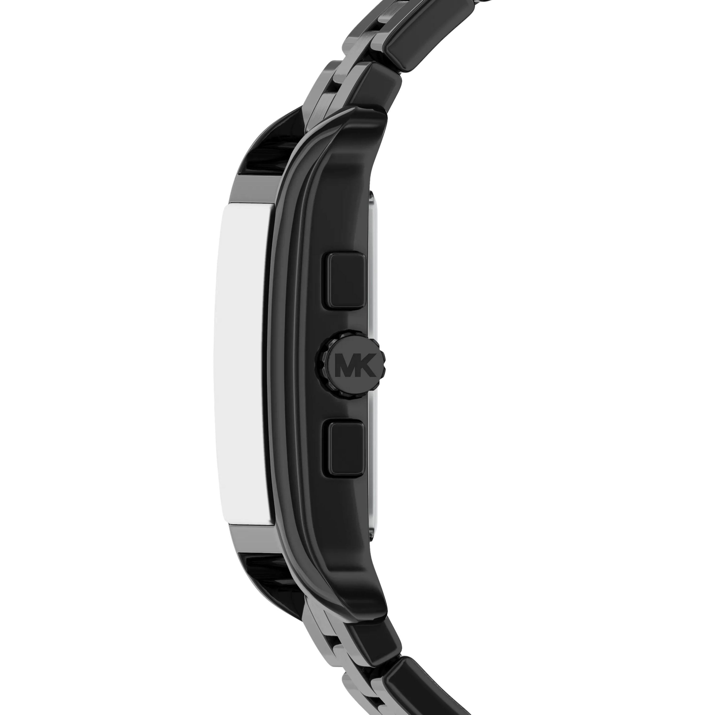 Michael Kors Women Oversized Monroe Black Tone Watch - Black