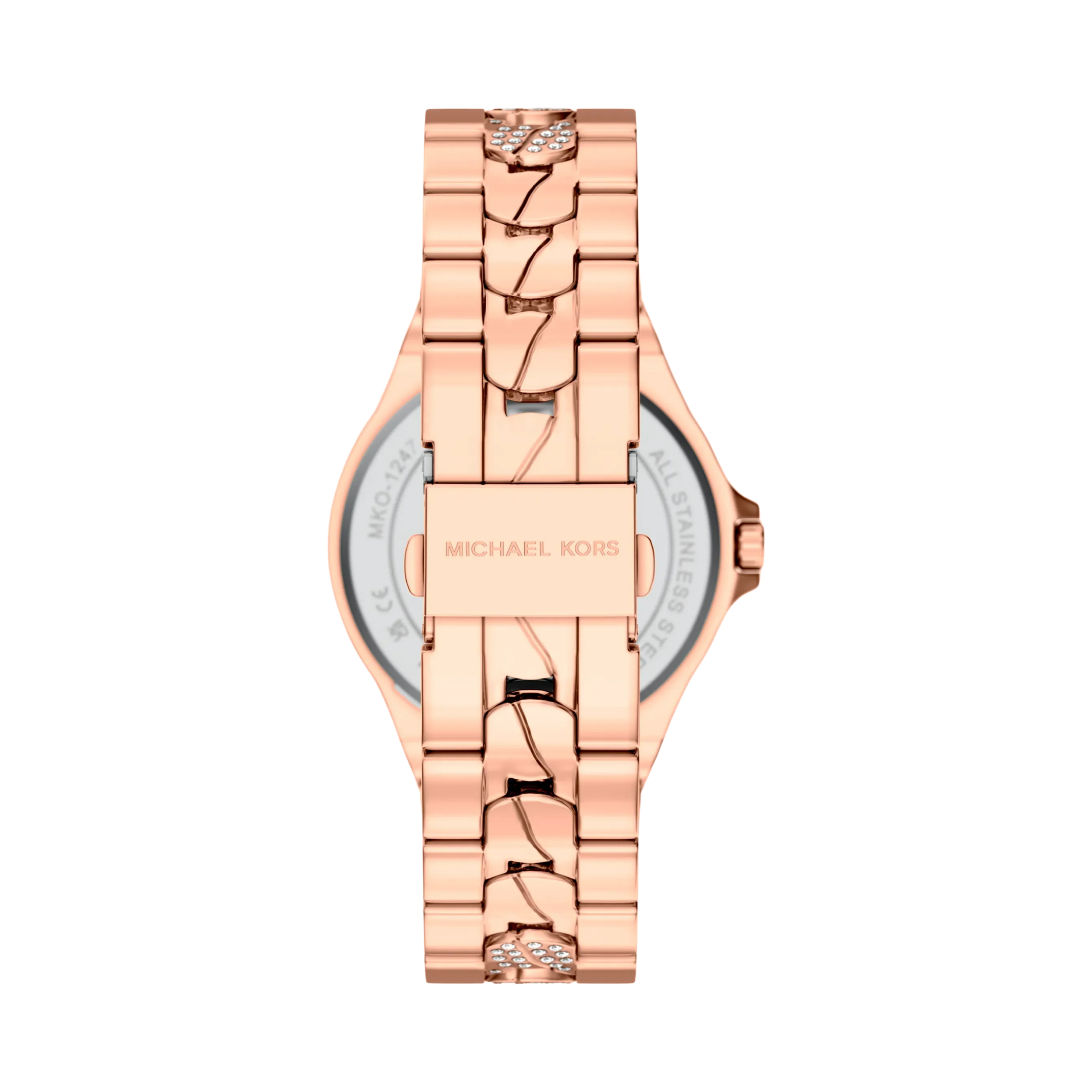 Michael Kors Women Lennox Pave Rose Gold Tone Watch - Rose Gold