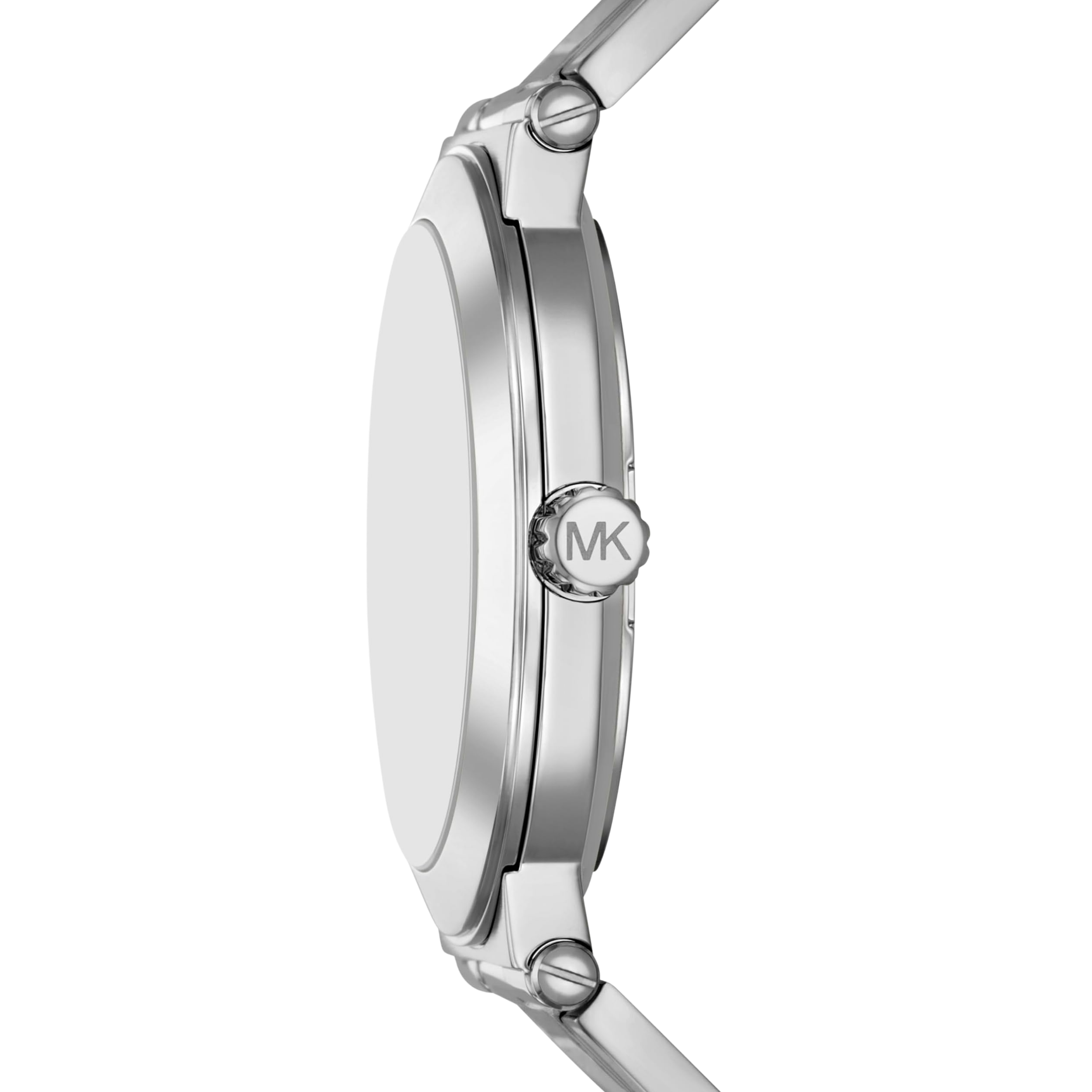 Michael Kors Men Billie Three Hand Stainless Steel Watch - Silver