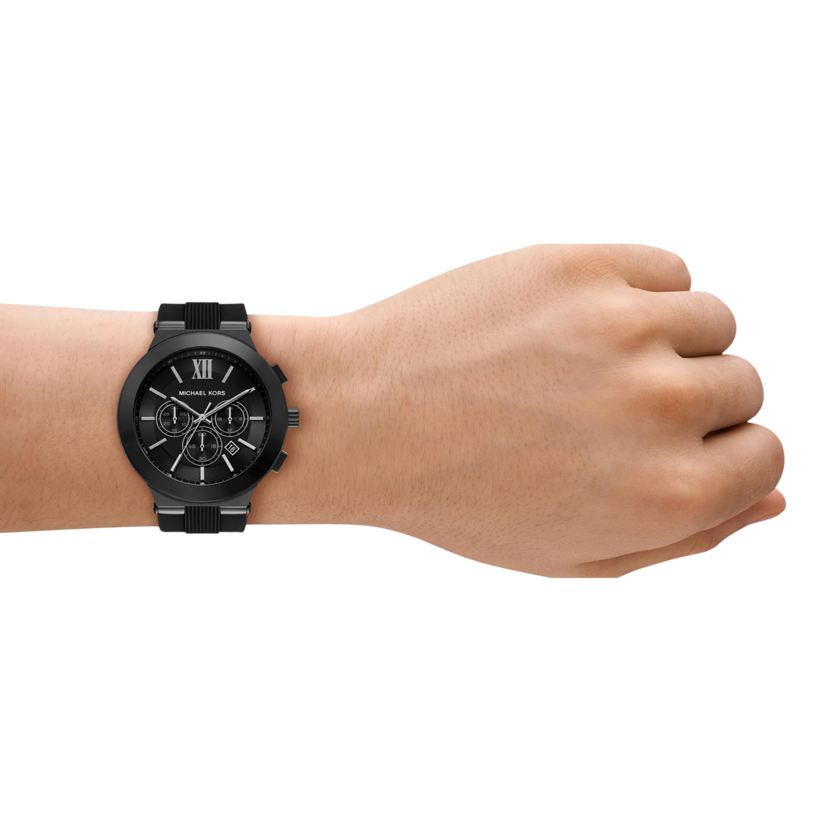 Michael Kors Men Billie Stainless Steel Or Silicone Watch - Black Chrono