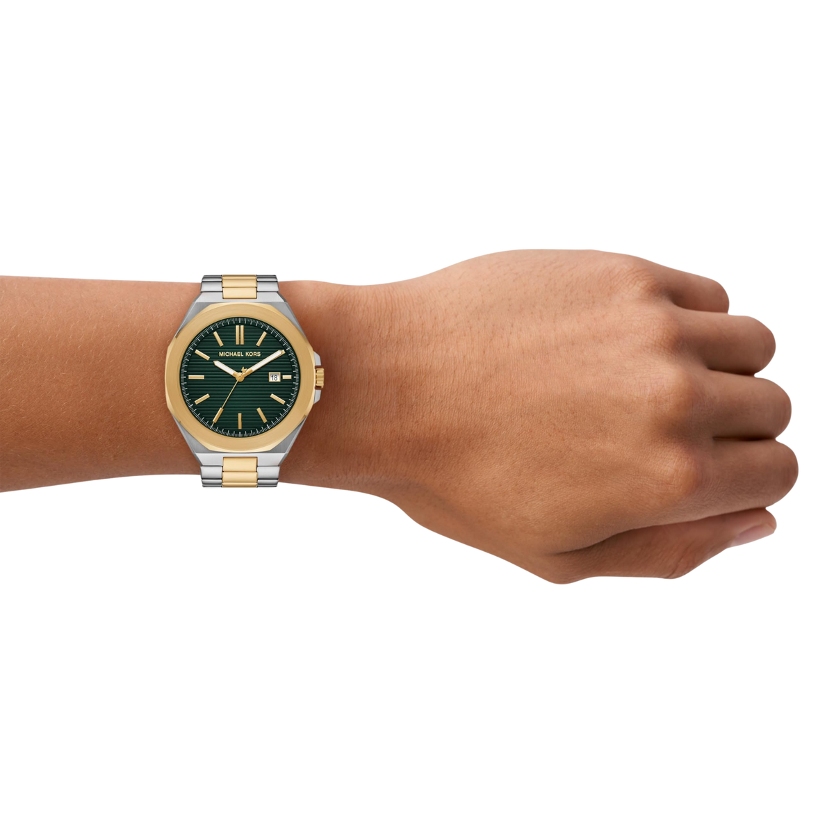 Michael Kors Men Callum Three Hand Date Stainless Steel Watch - Two Tone