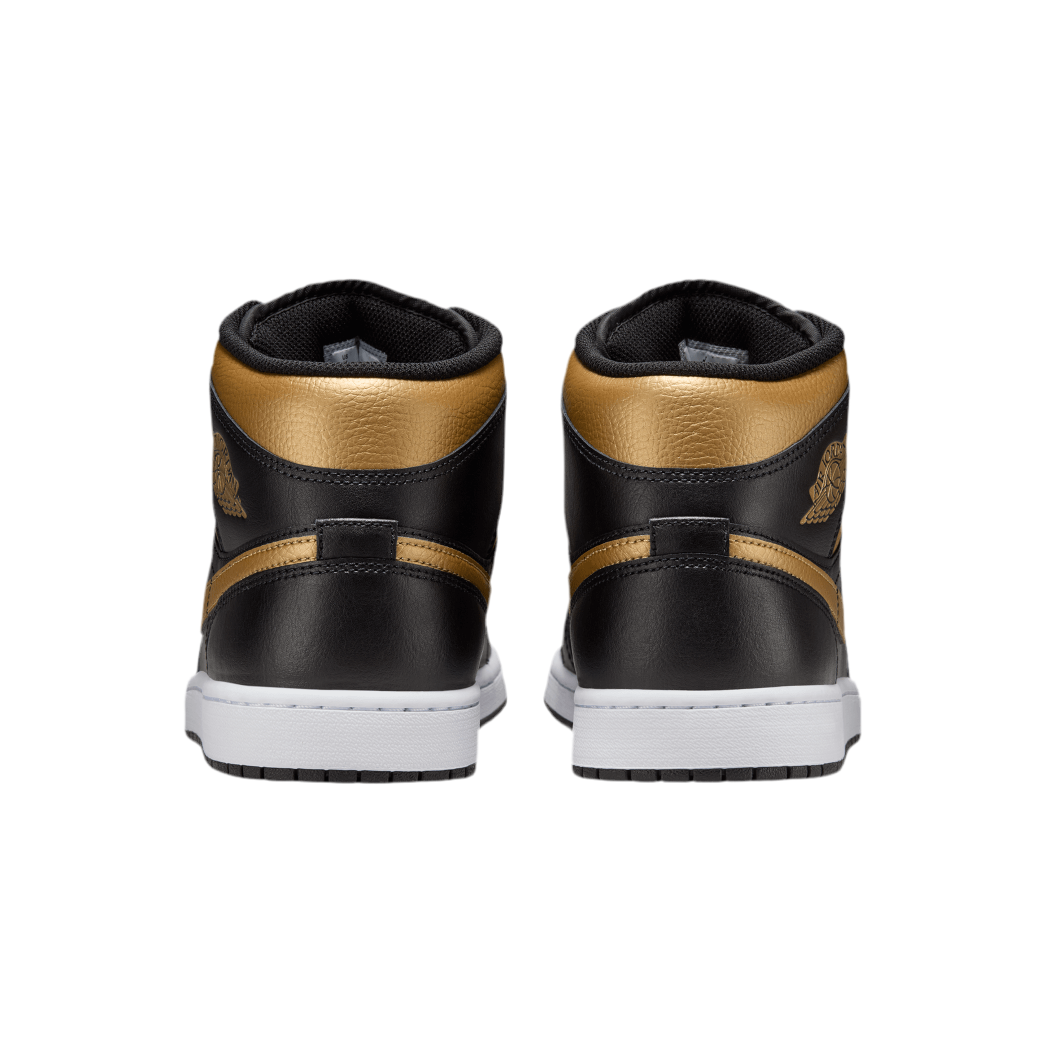 Nike Men Air Jordan 1 Mid - Gold Black