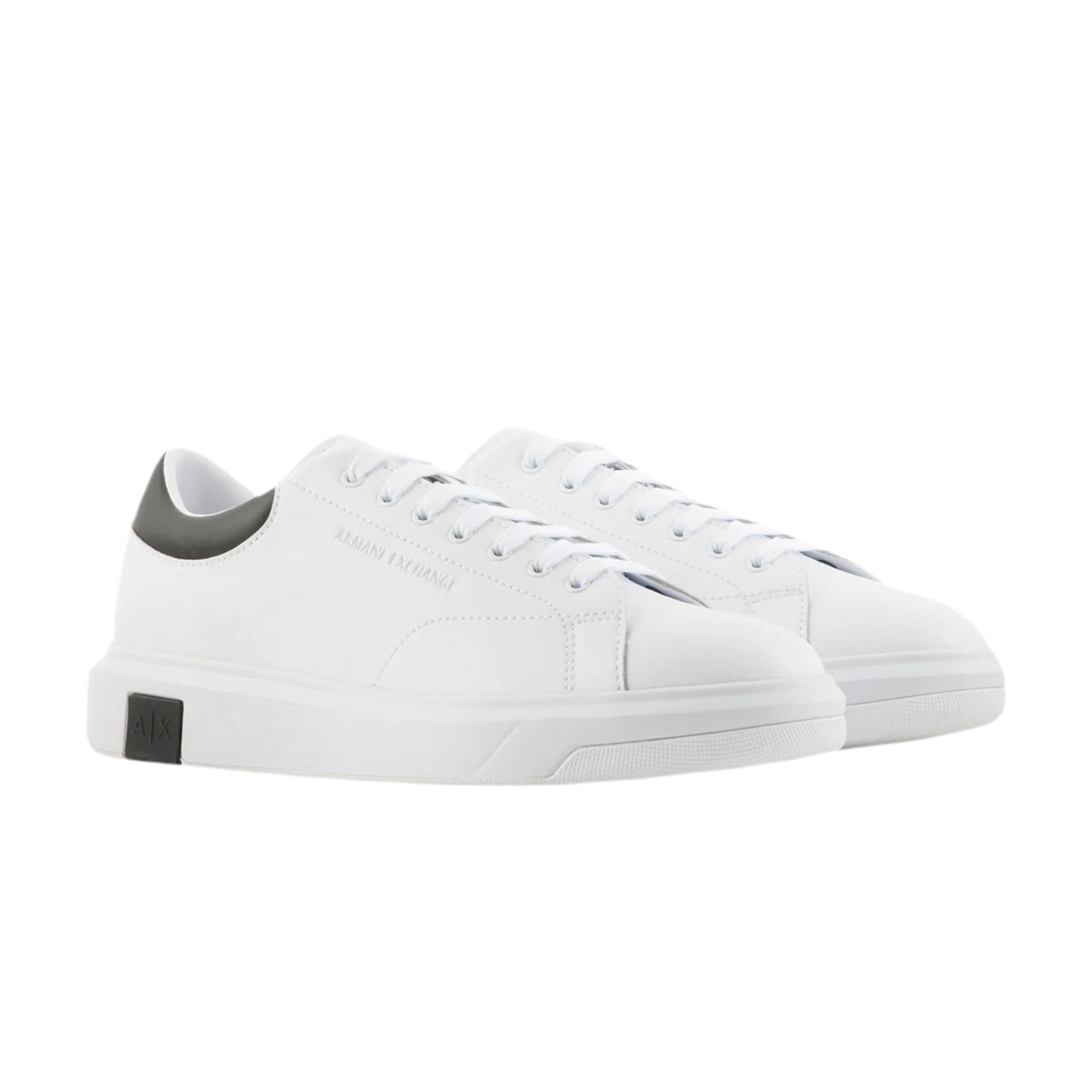 Armani Exchange Men's Action Leather - White Black