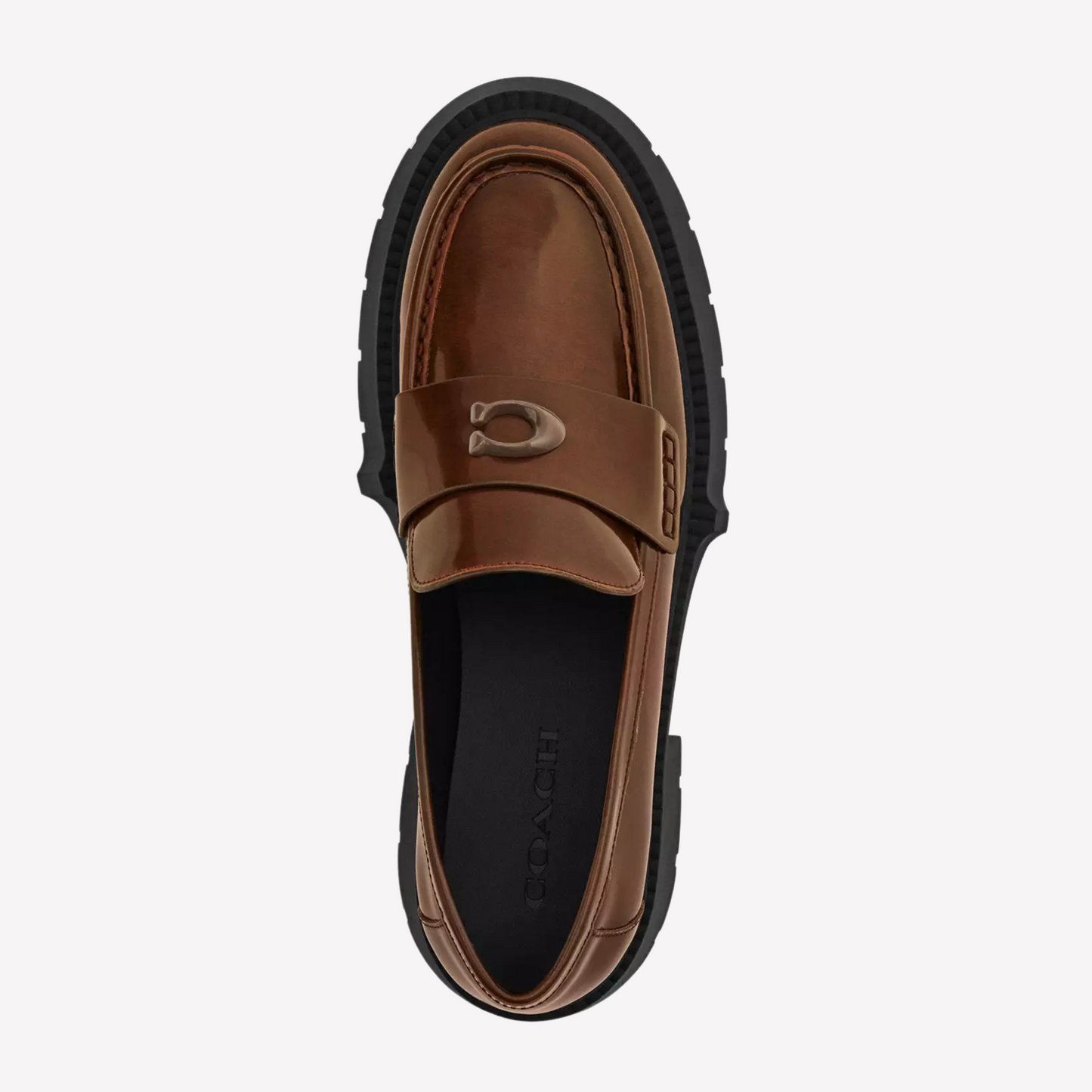 COACH Women's Leah Platform Loafer - Saddle