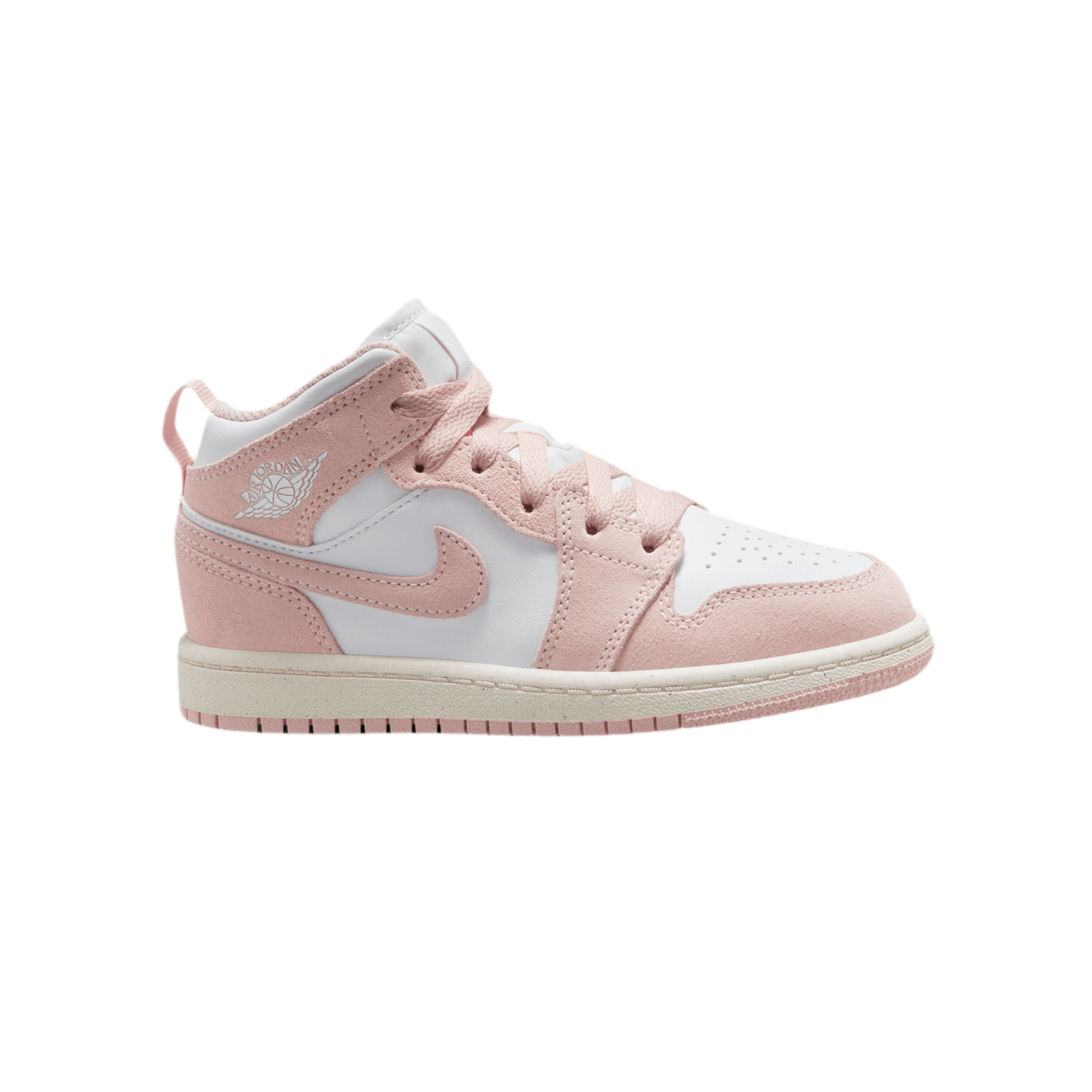 Nike Girls Kids Jordan AJ 1 Mid - White Legend Pink