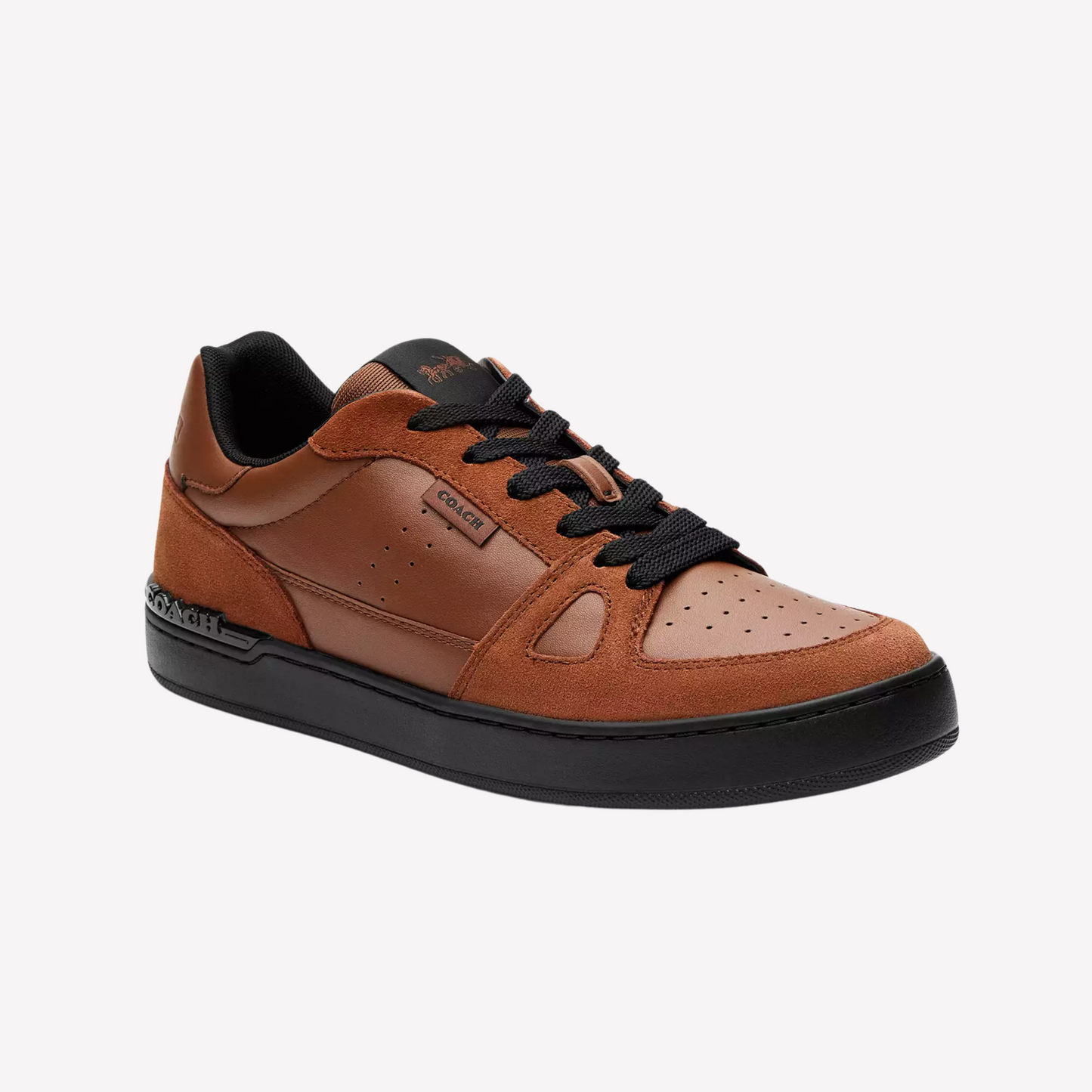 COACH Men's Clip Court Sneaker - Saddle
