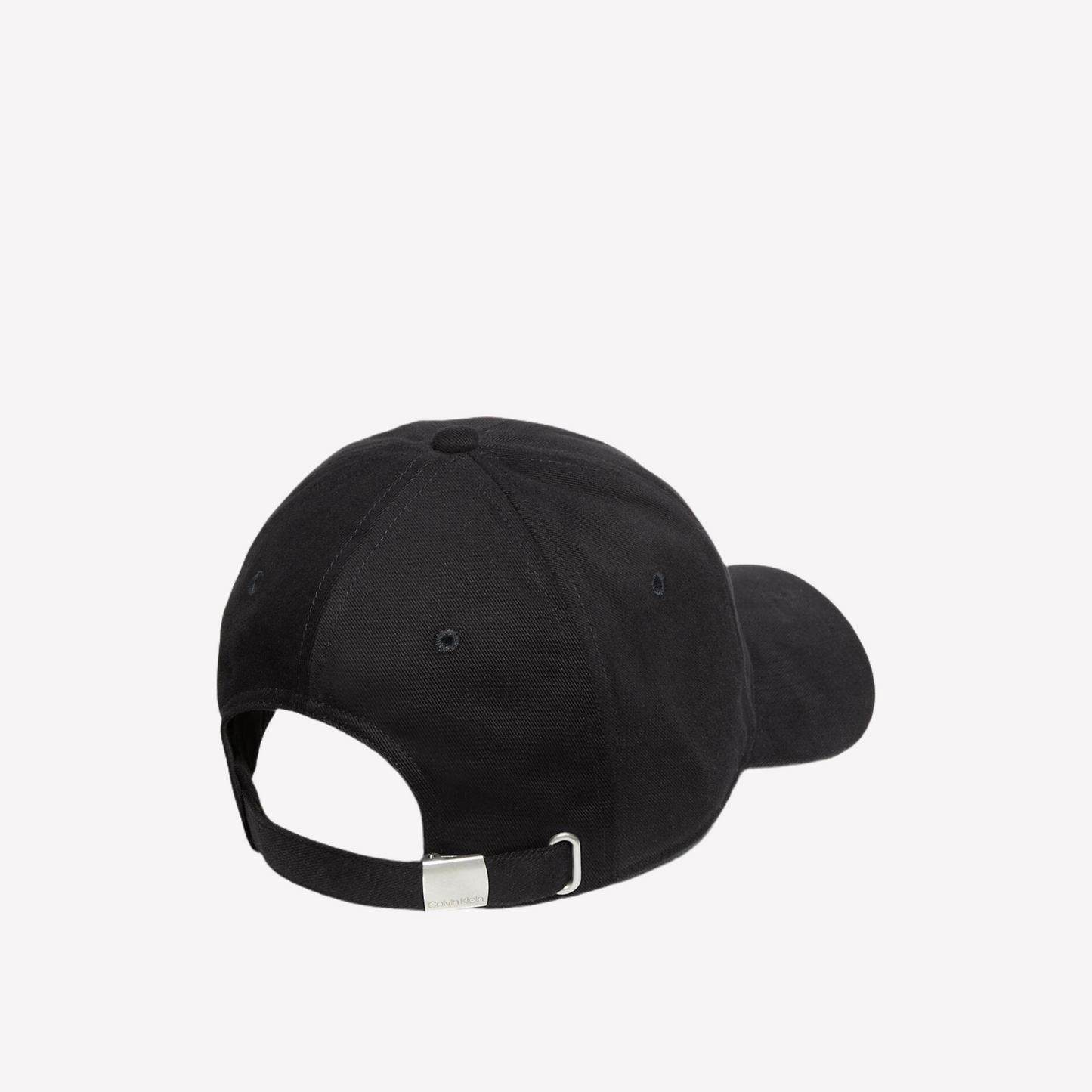 Calvin Klein Unisex Brushed Cotton Twill Logo Baseball Cap - Black