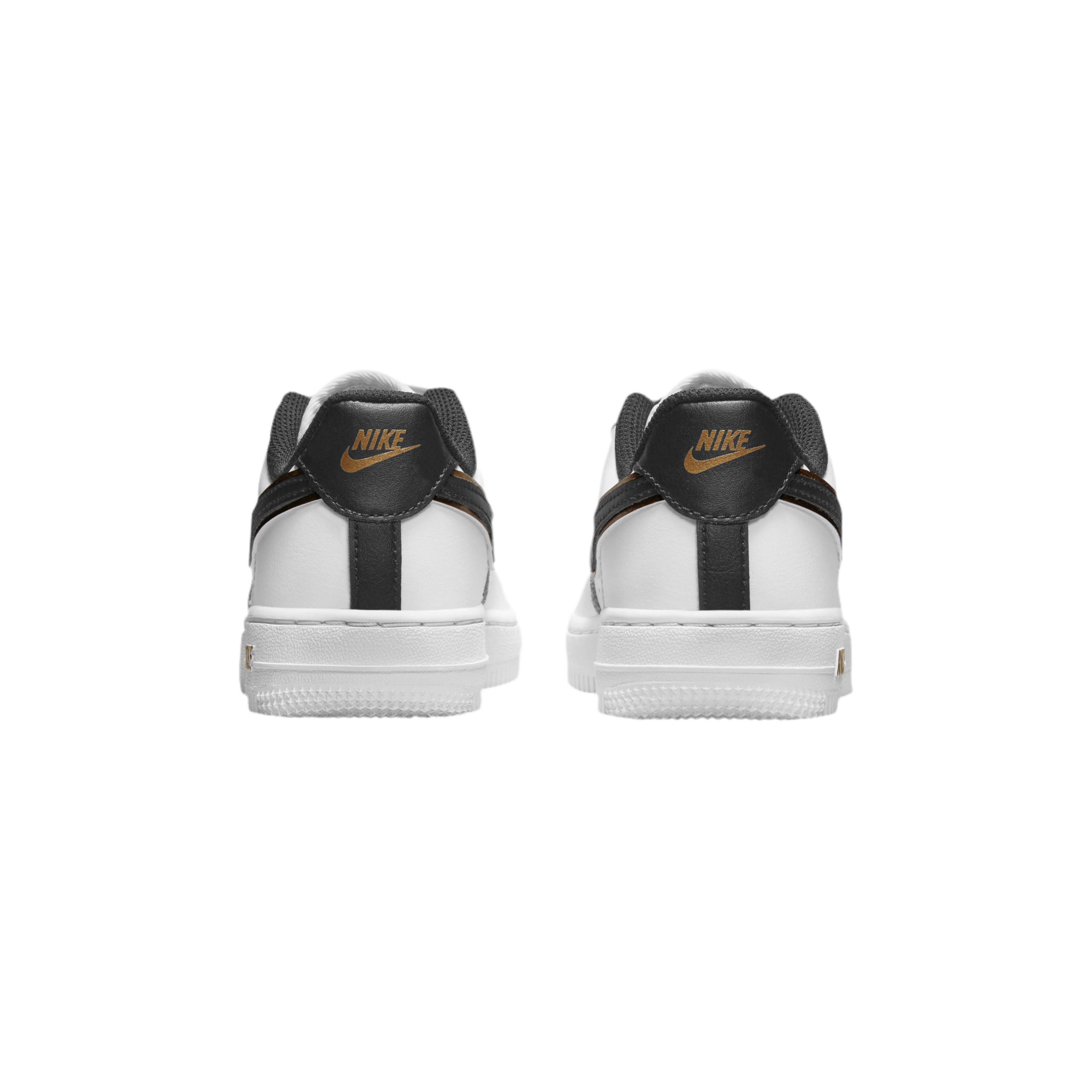 Nike Kids Air Force 1 - White Black Gold
