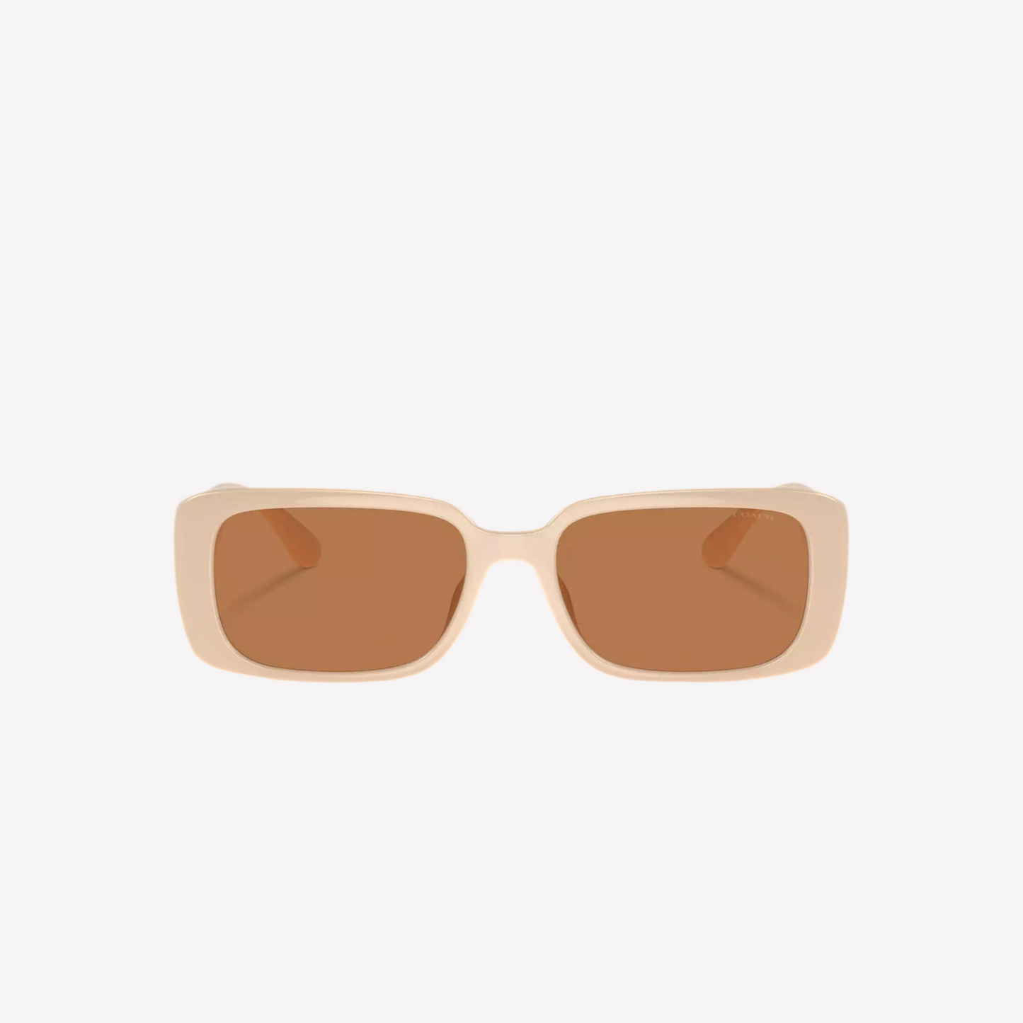 Coach Women Narrow Rectangle Sunglasses - Off White