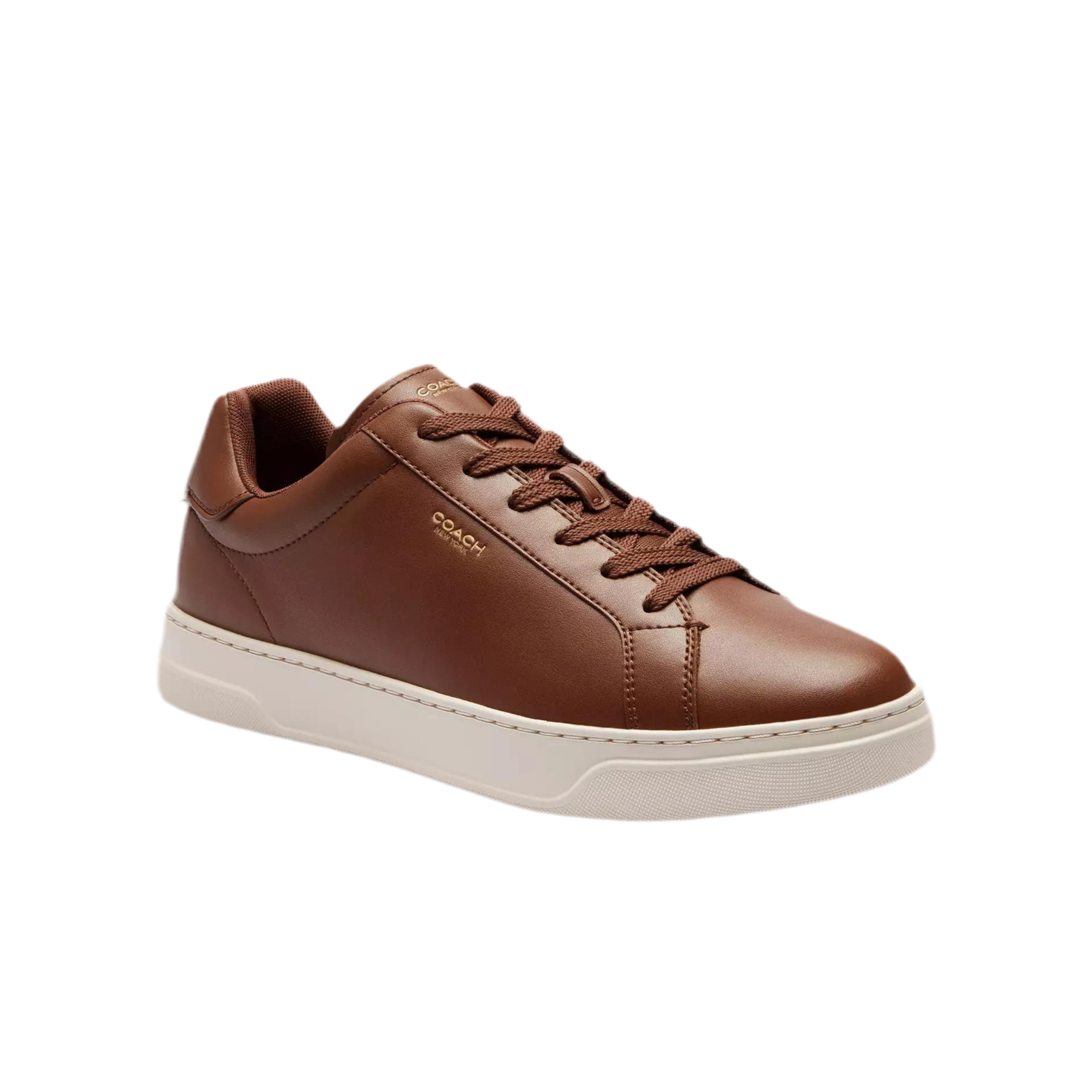 COACH Men's High Line Sneaker - Dark Saddle