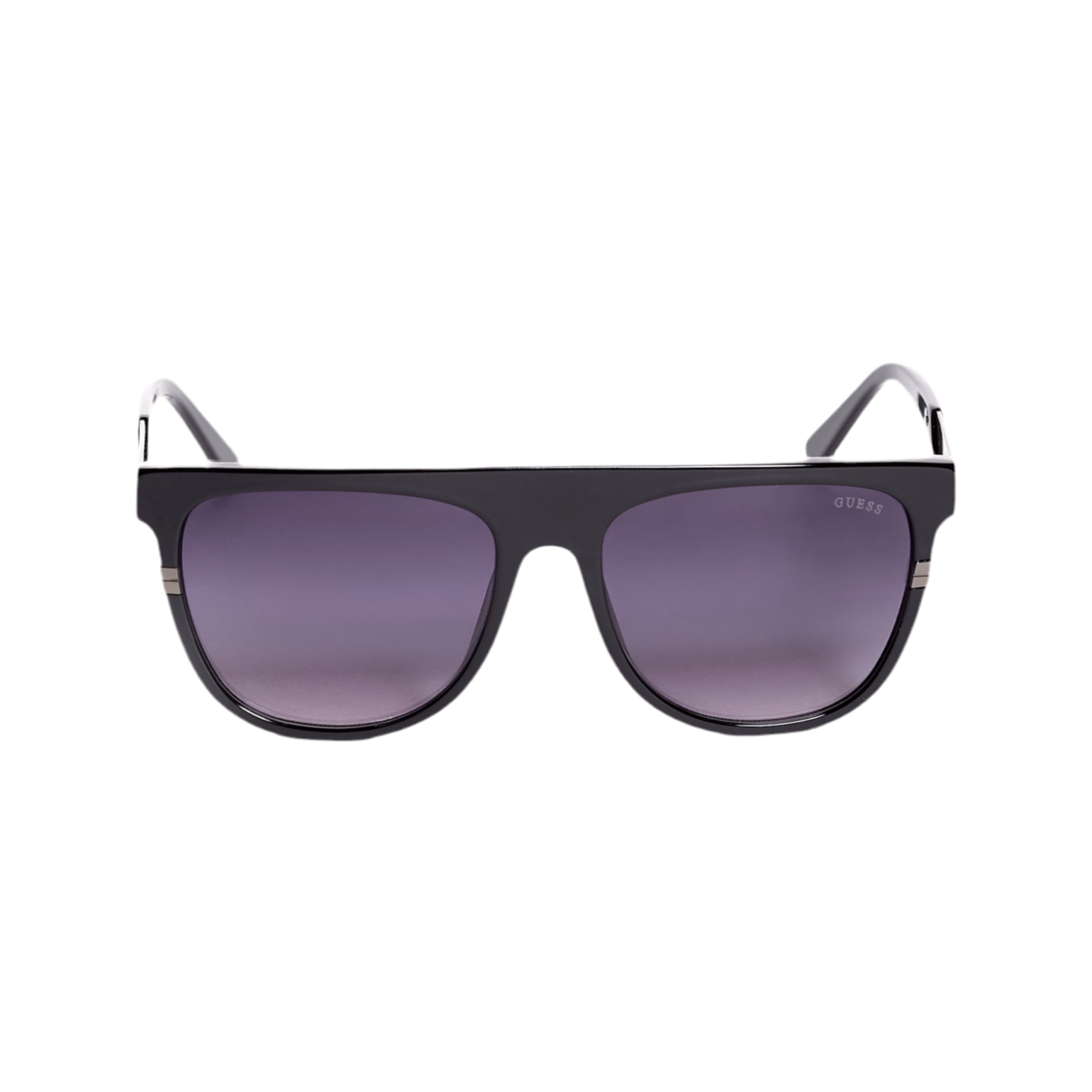 Guess Men Plastic Aviator Sunglasses - Black