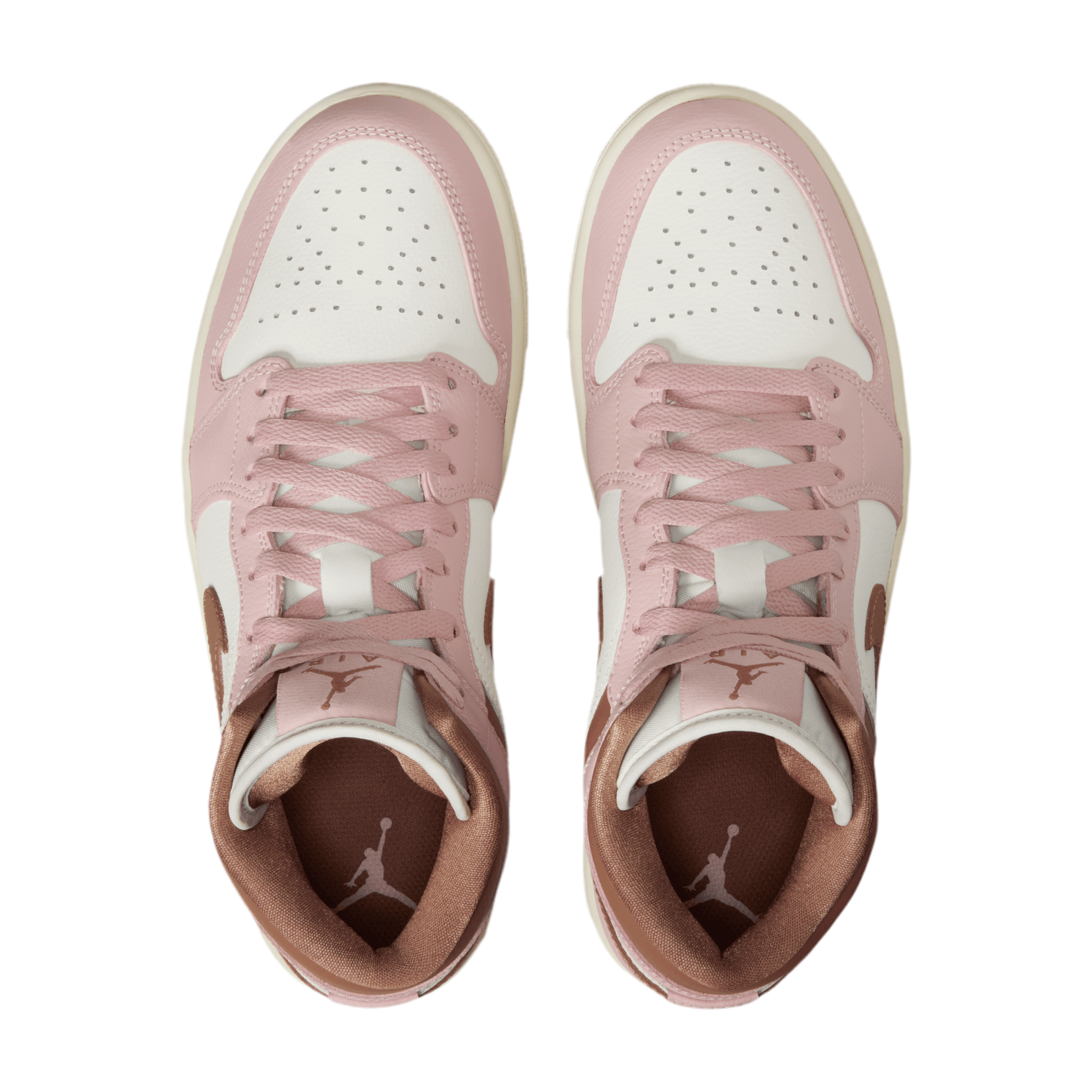 Nike Women's Jordan 1 Mid SE - Archeo Brown Pink Oxford