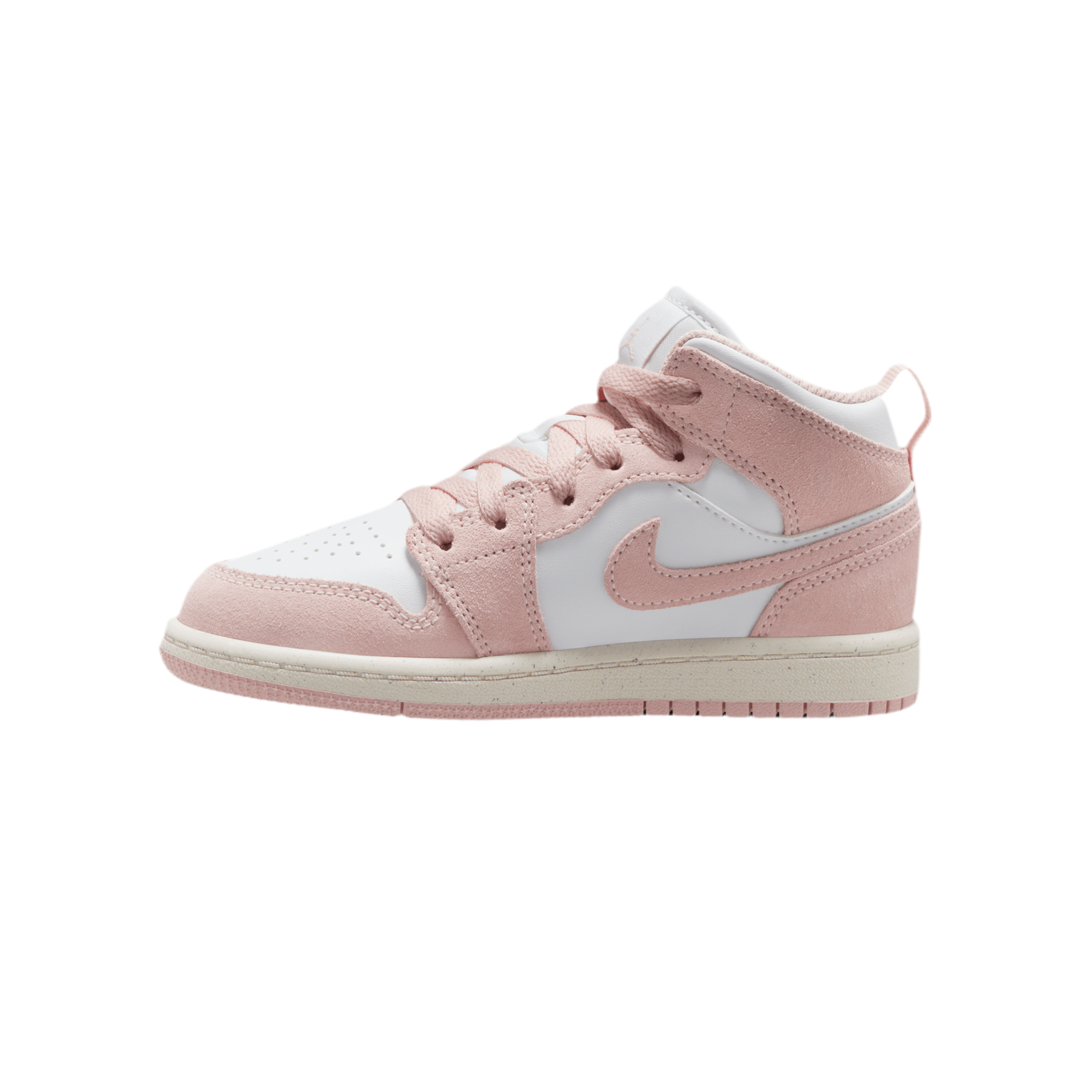 Nike Girls Kids Jordan AJ 1 Mid - White Legend Pink