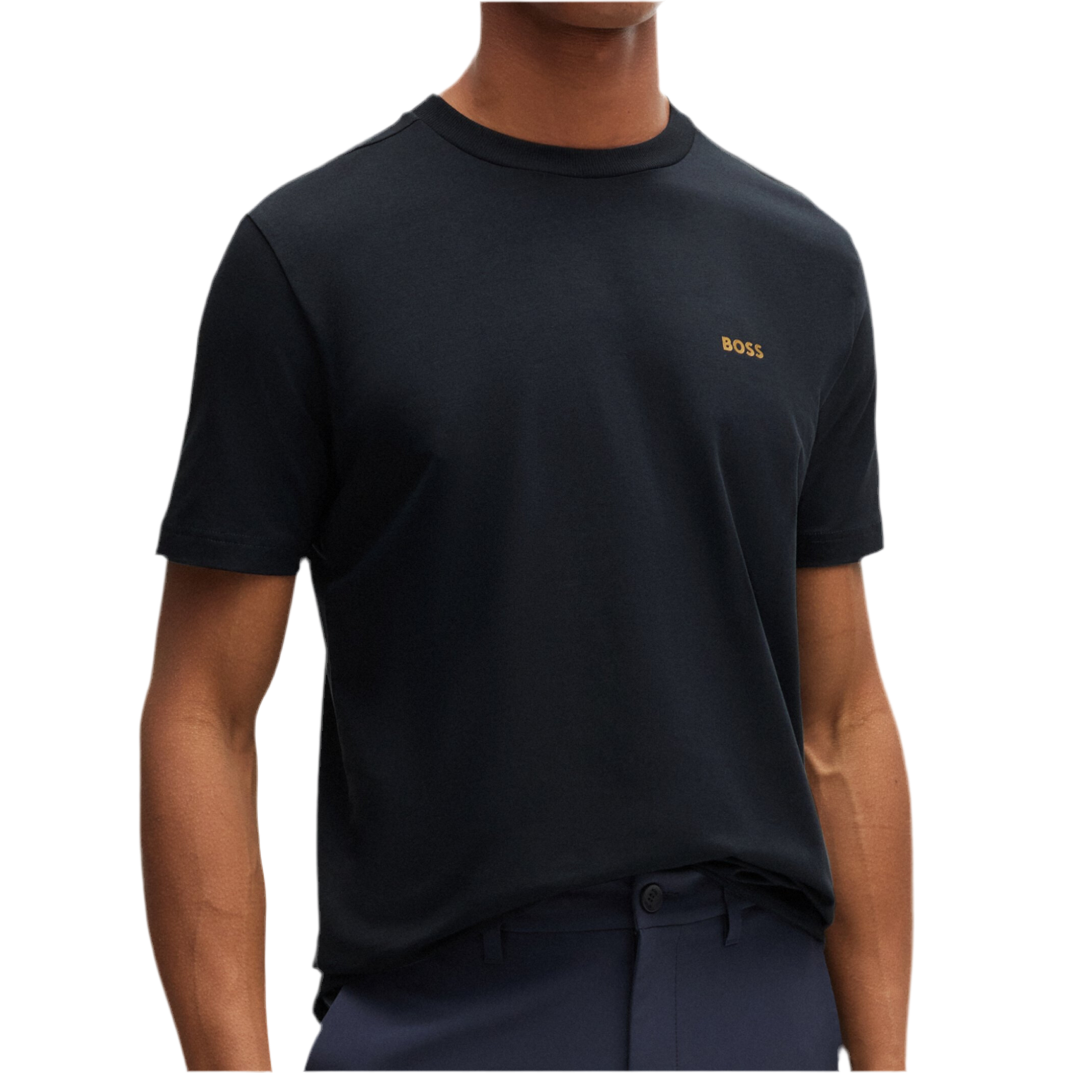 Hugo Boss Men Stretch Cotton T-Shirt - Dark Blue