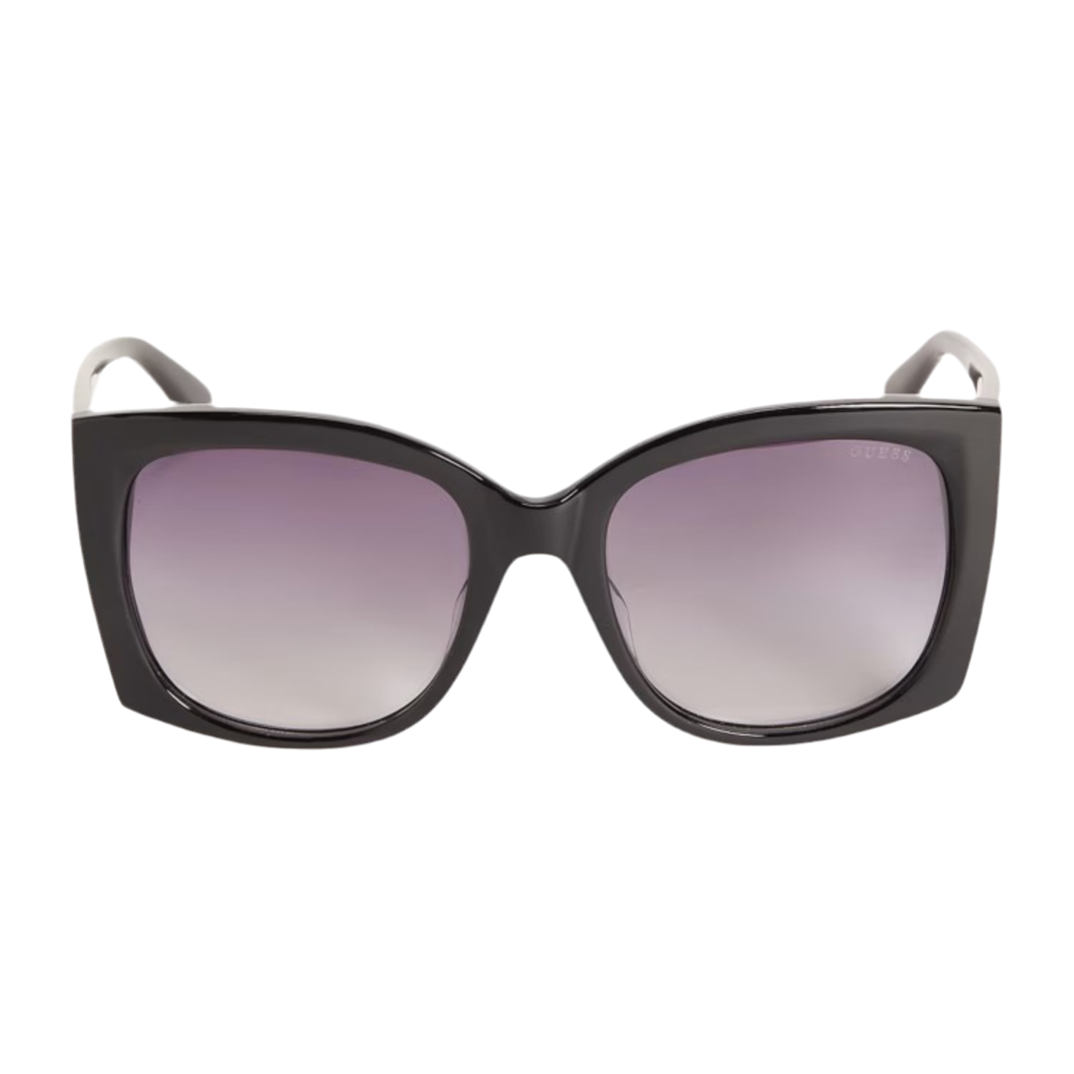 Guess Women Oversized Plastic Butterfly Sunglasses - Black