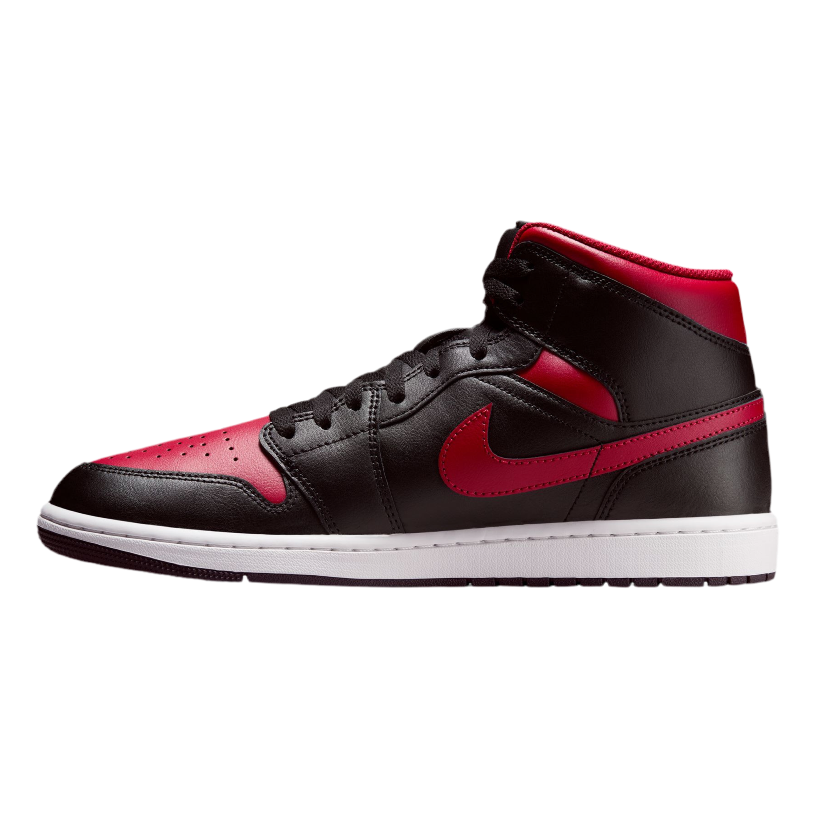 Nike Men Air Jordan 1 Mid - Black Varsity Red