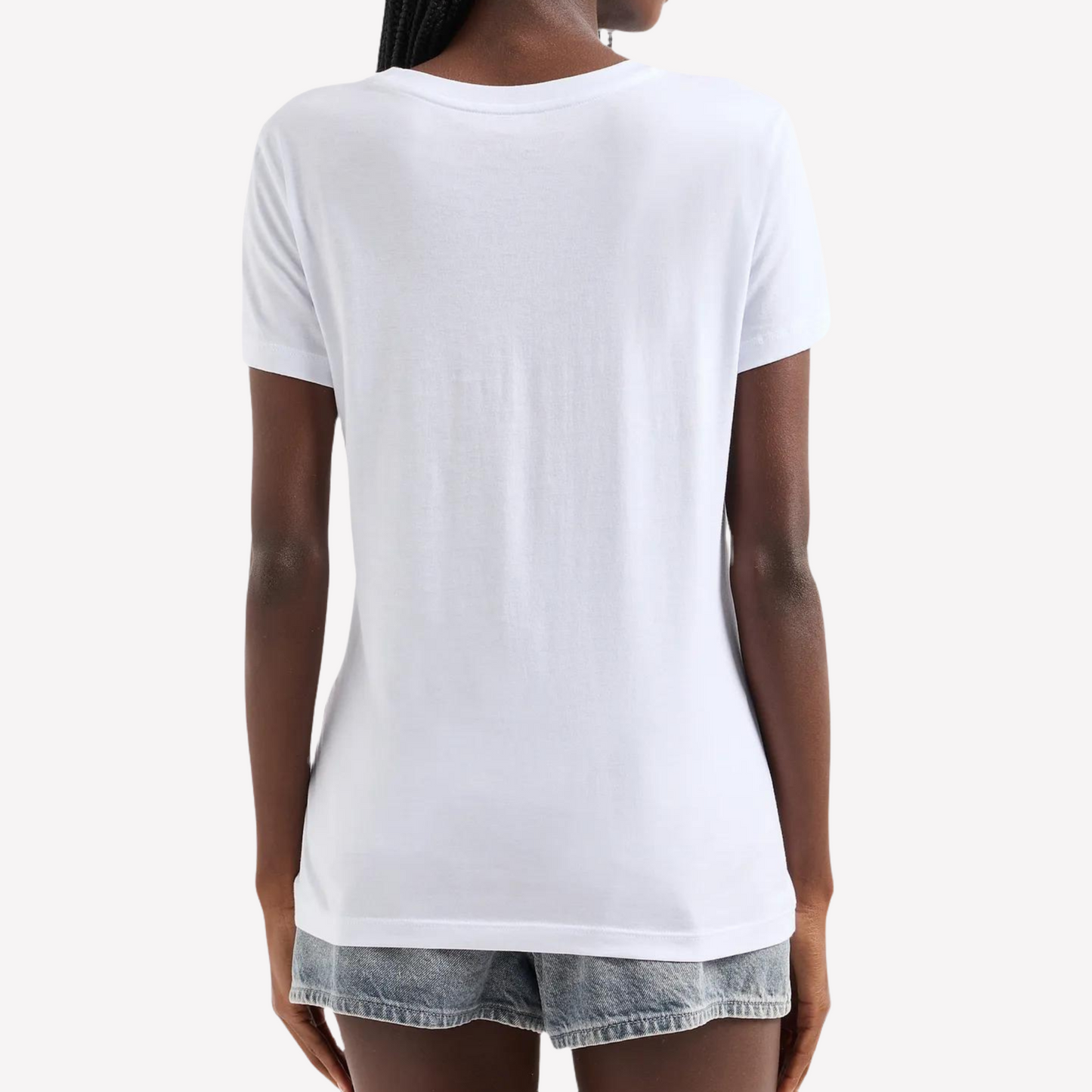 Armani Exchange Women Pima T-Shirts - White