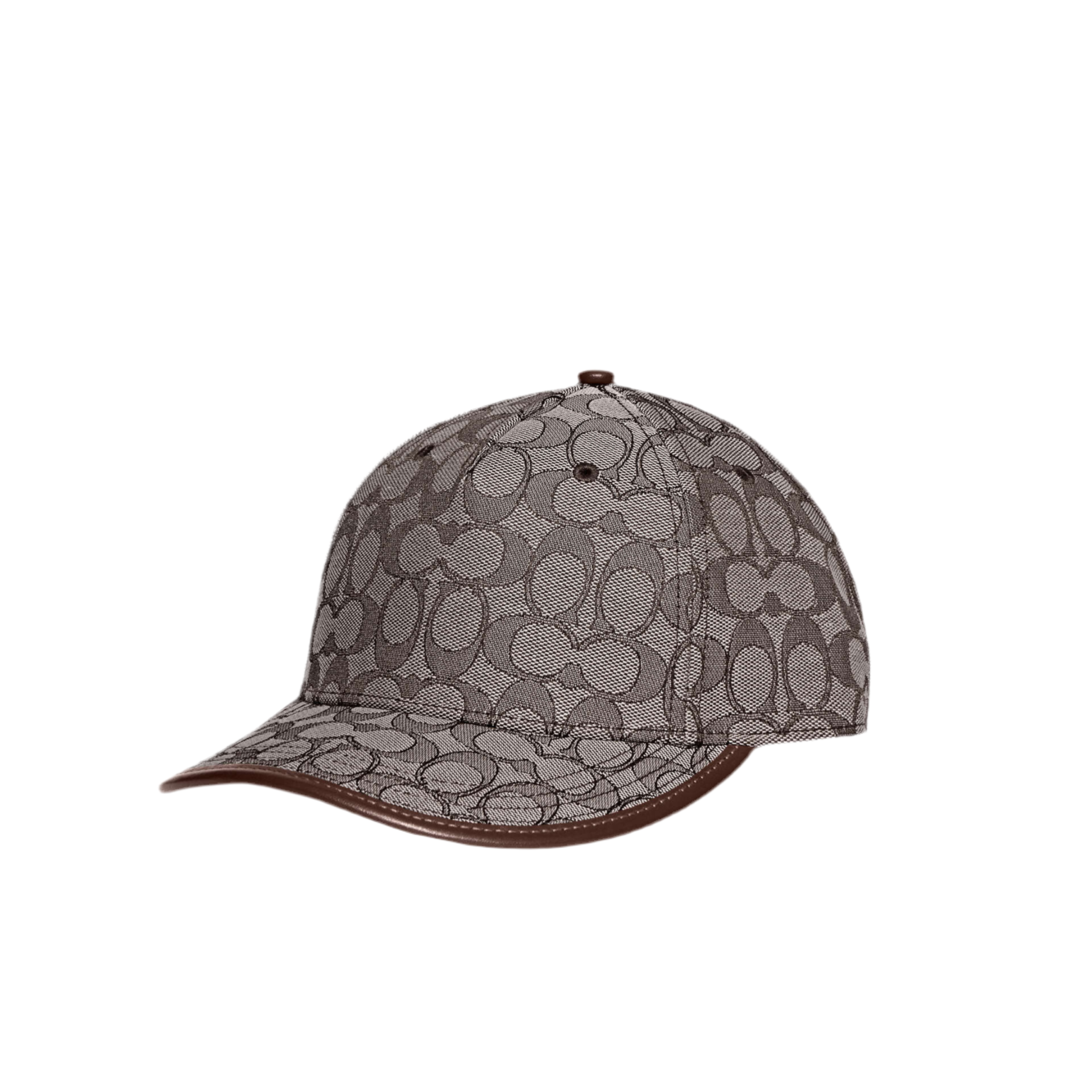 Coach Unisex Signature Jacquard Baseball Cap - Oak