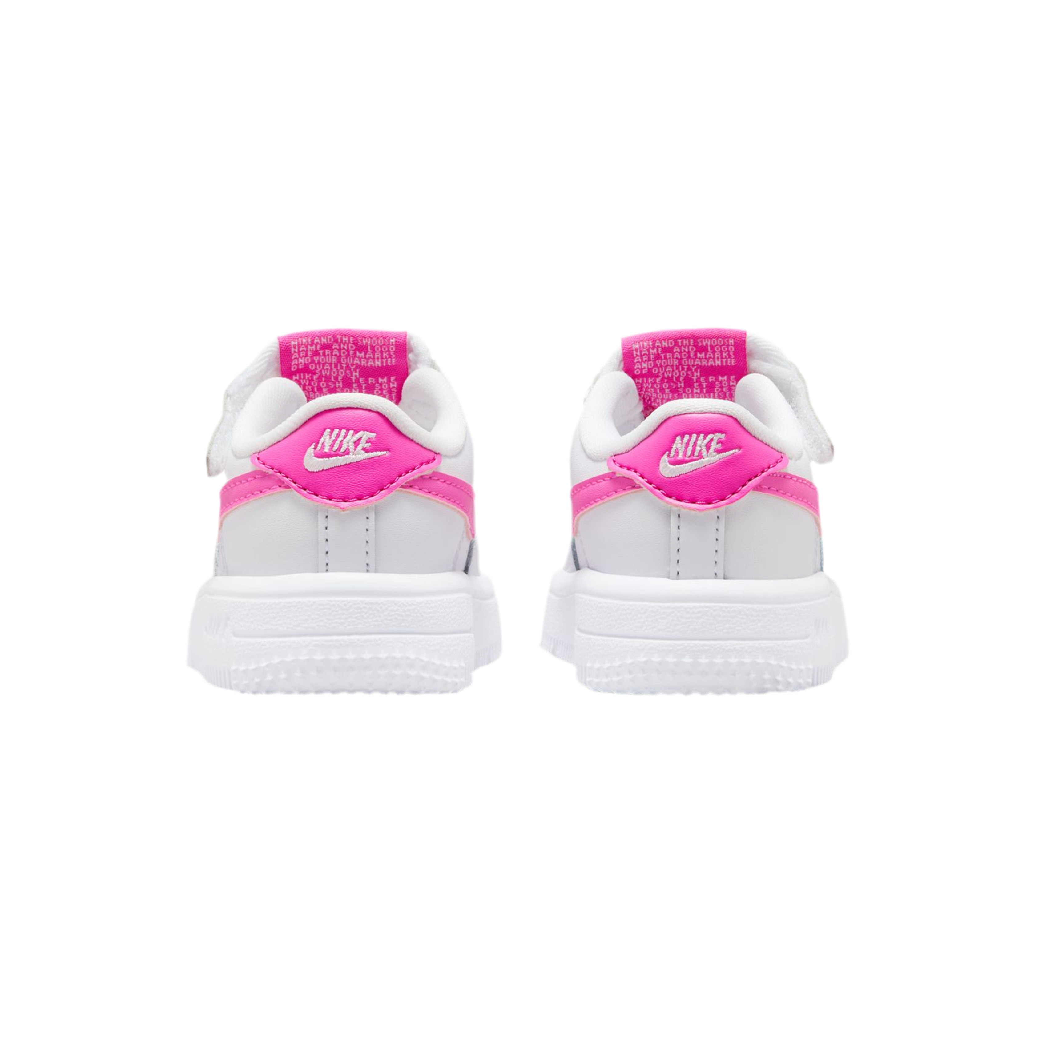 Nike Toddler Air Force 1 Low EasyOn - White Laser Fuchsia