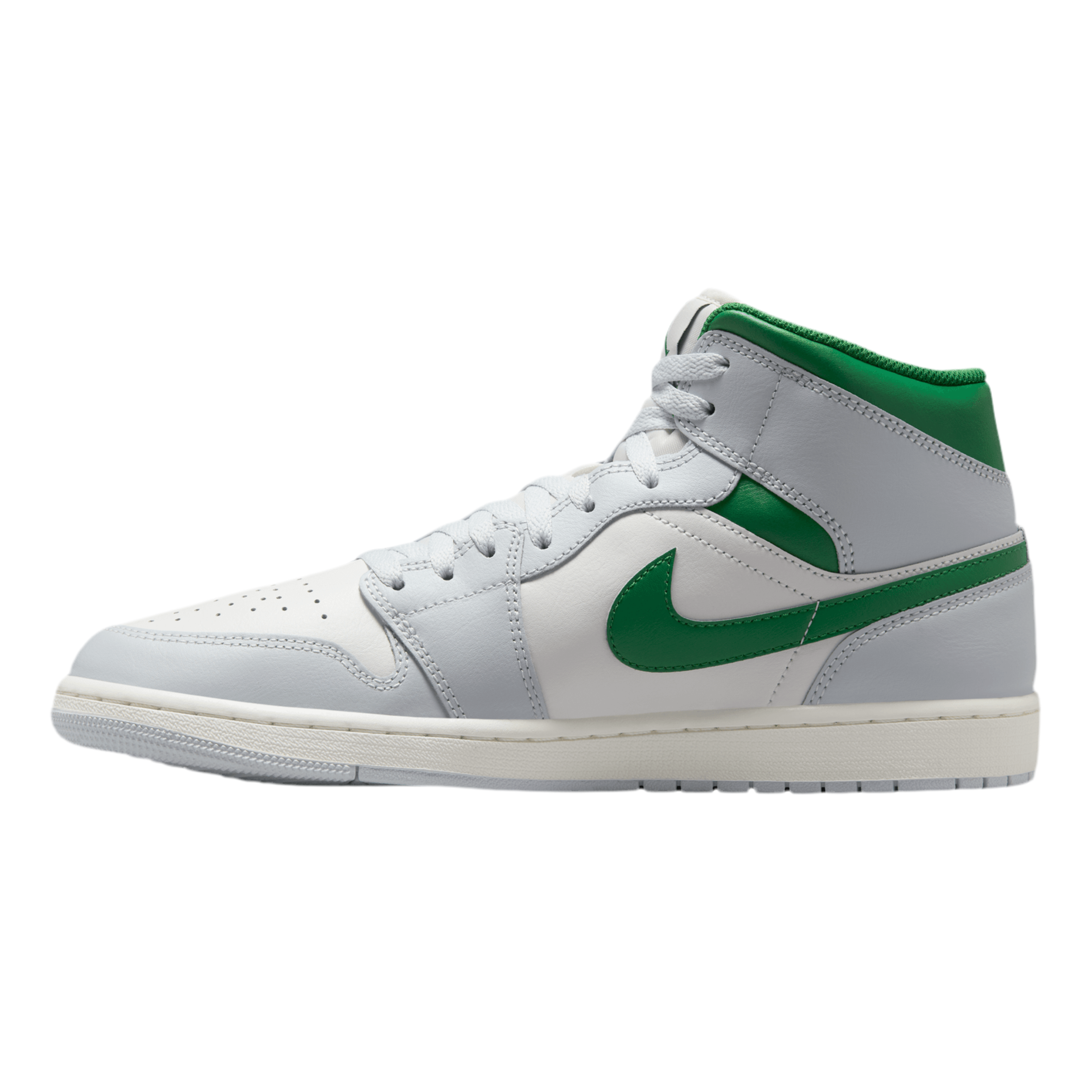 Nike Men Air Jordan 1 Mid - Pine Green Platinum