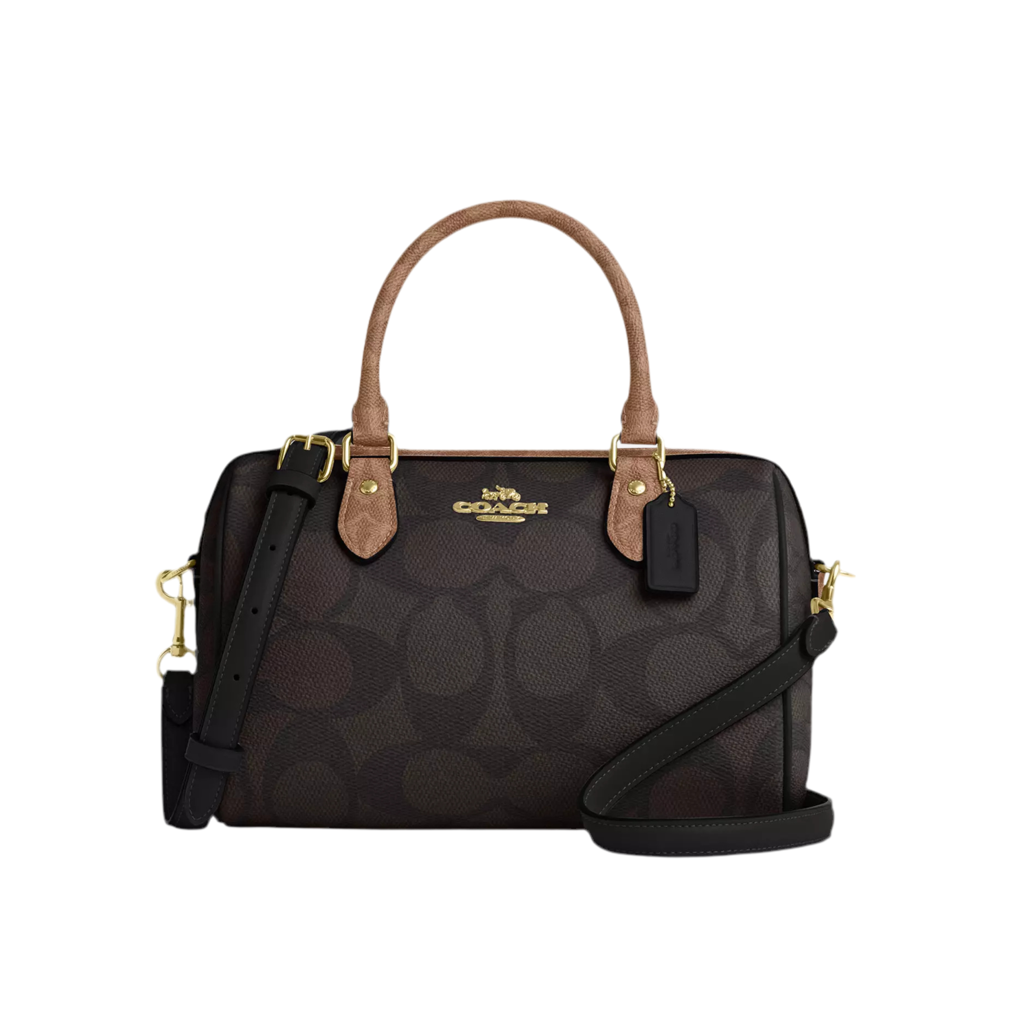 COACH Rowan Satchel Bag - Walnut Tan