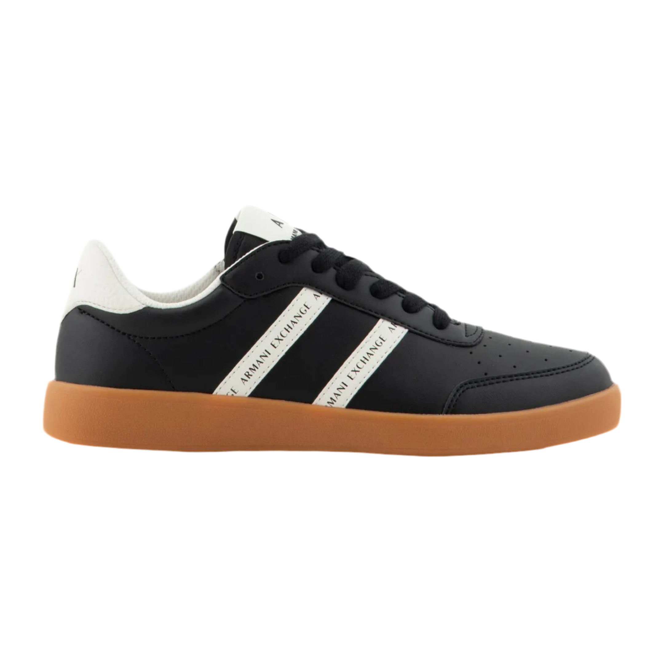 Armani Exchange Women's Composition Lace-up Sneaker - Black