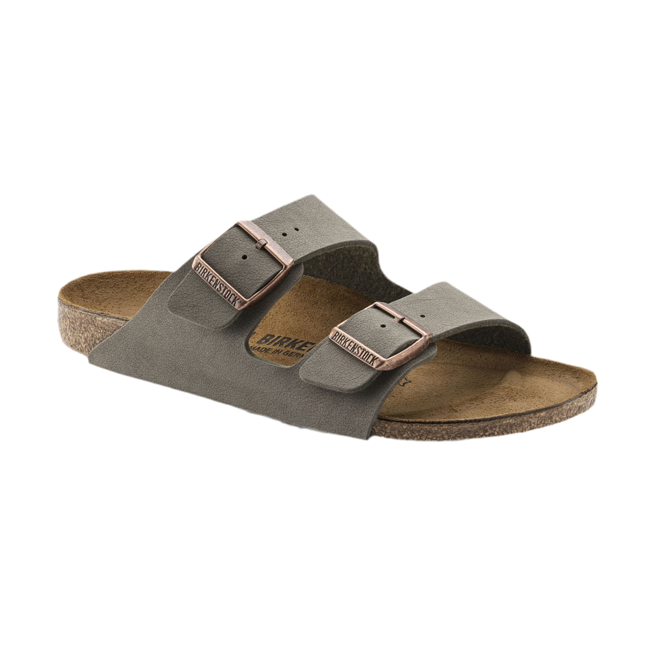 Birkenstock Unisex Arizona Birkibuc - Stone