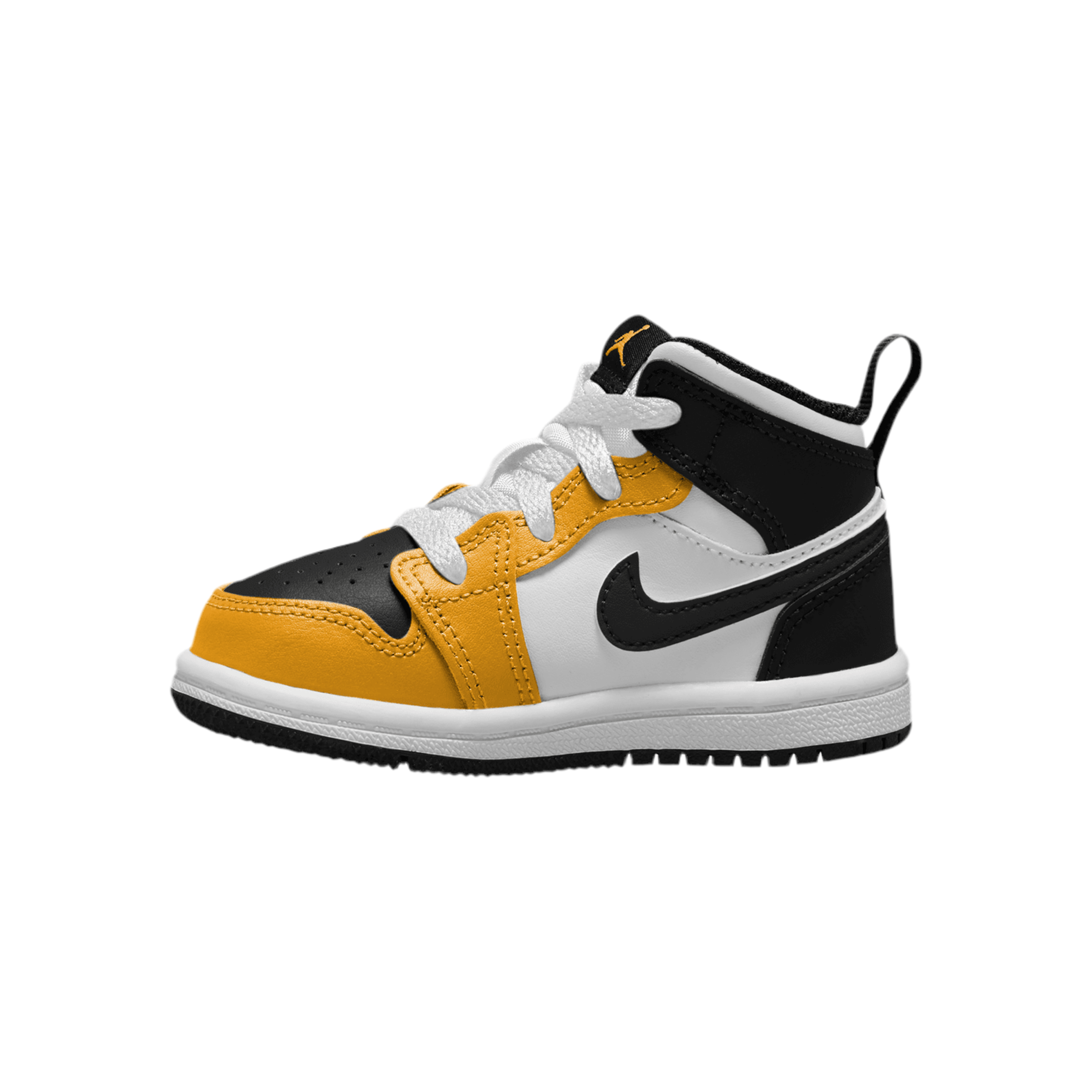 Nike Toddler Jordan AJ1 MID - Black Yellow