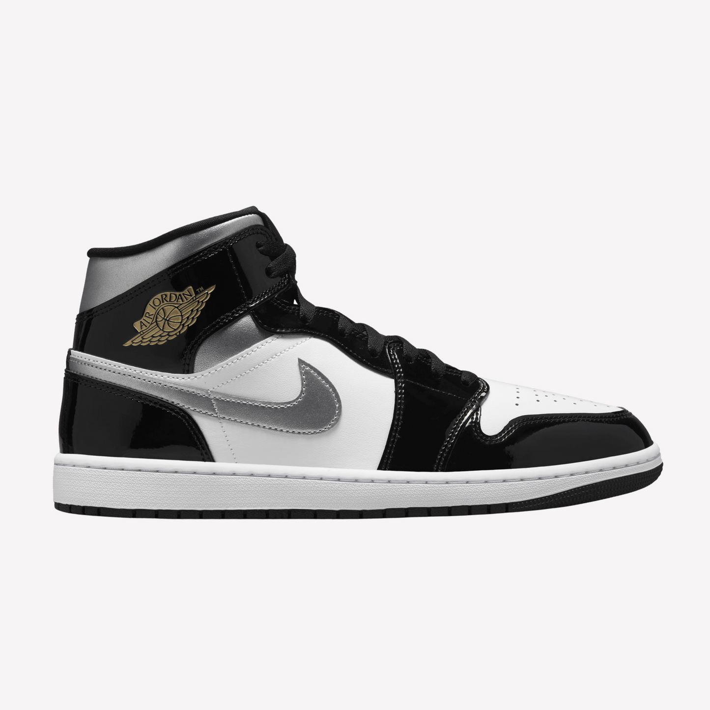 Nike Men's Air Jordan 1 Mid SE - Black Silver