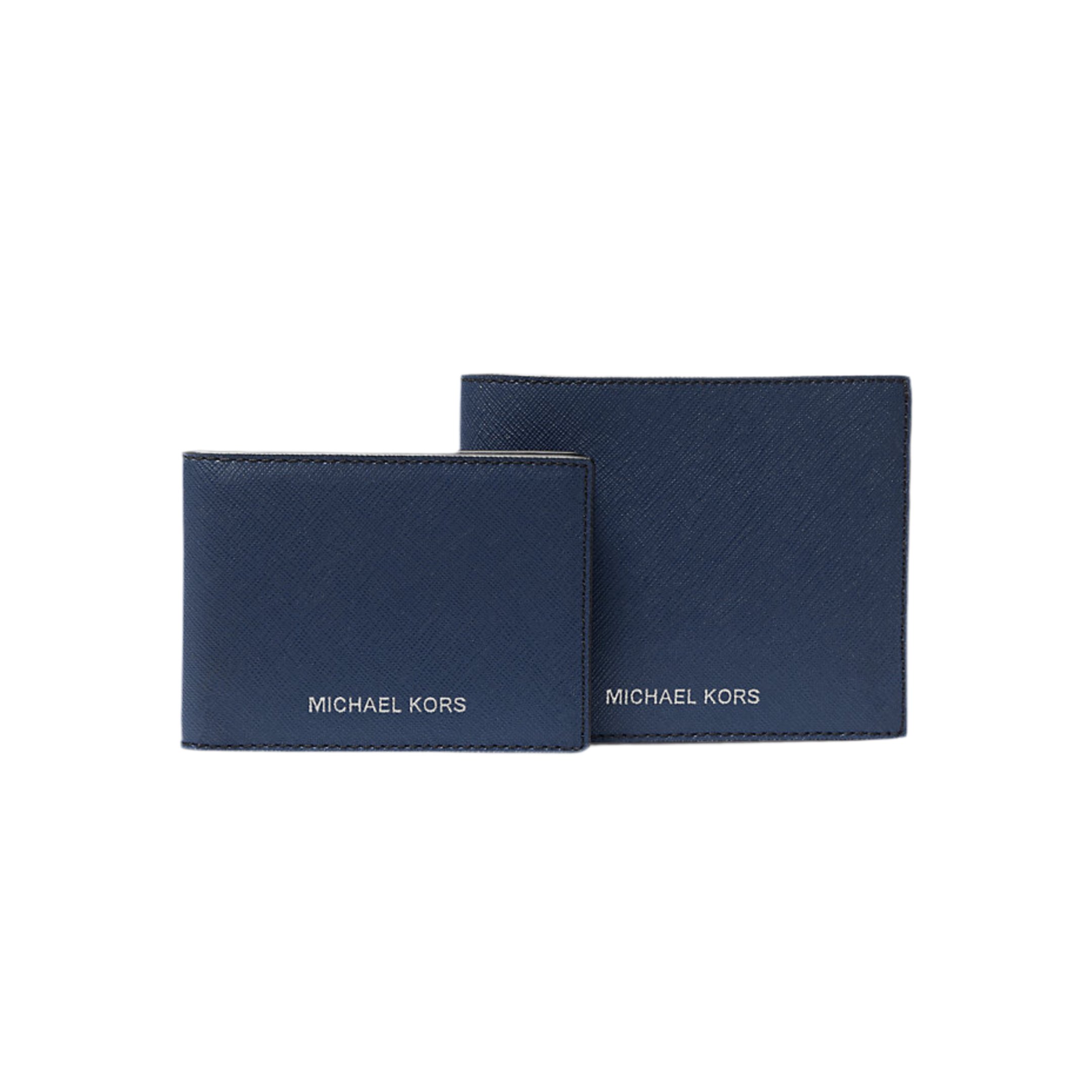 Michael Kors Harrison Saffiano Leather Wallet - Navy