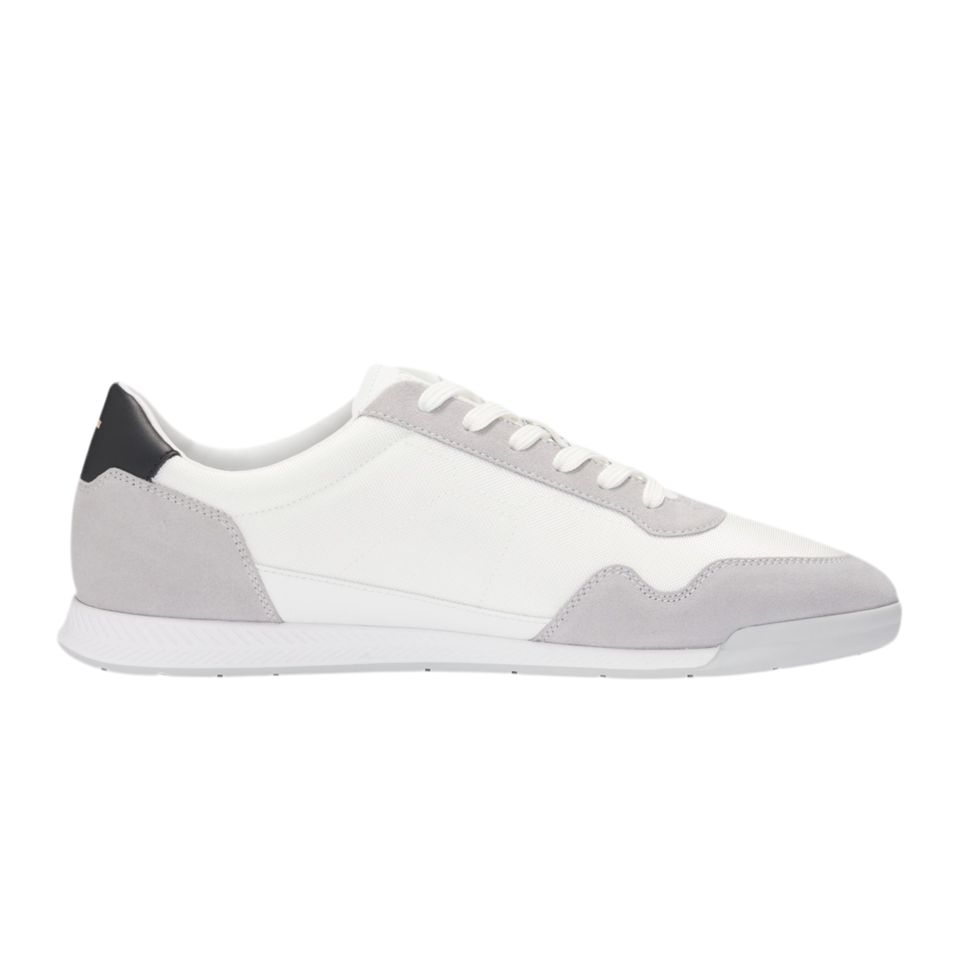 Hugo Boss Men Mixed Material Trainers - White
