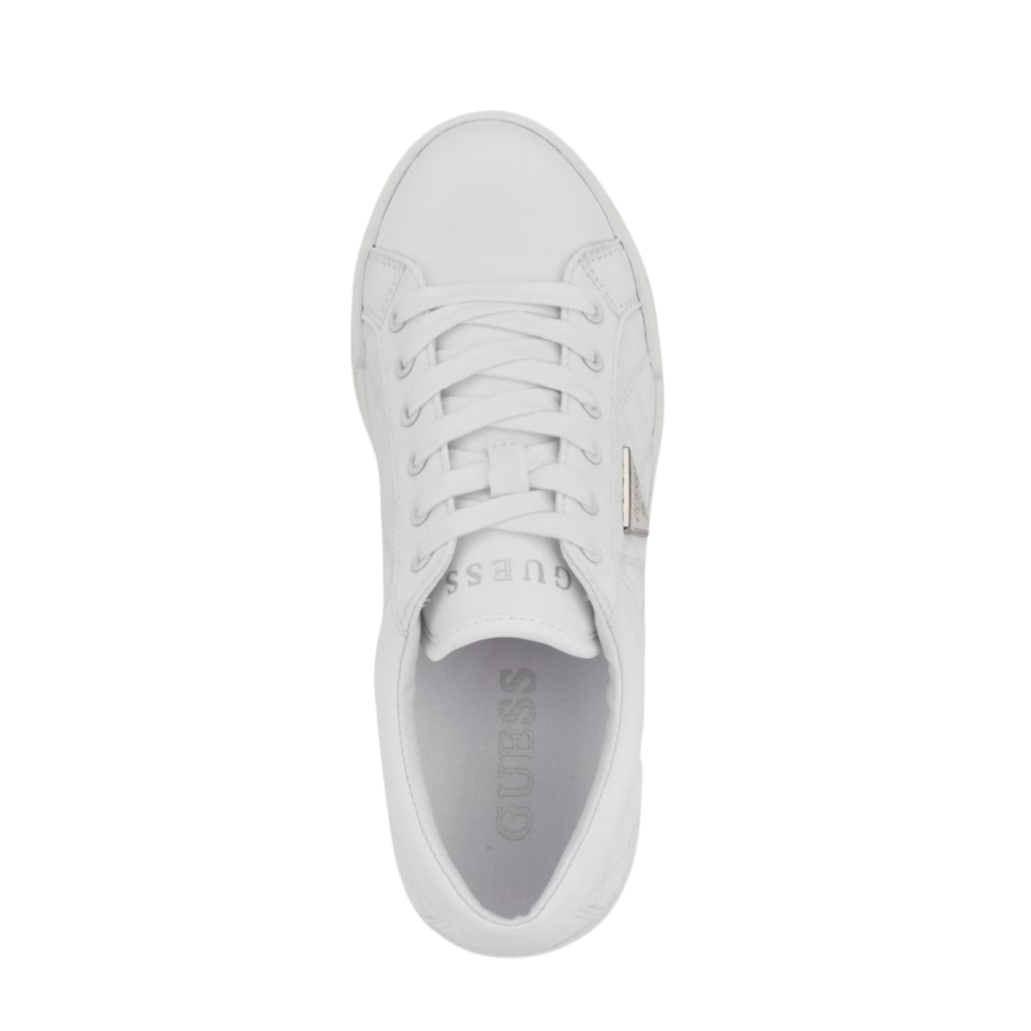 Guess Women Tesie Quilted Platform Sneakers - White