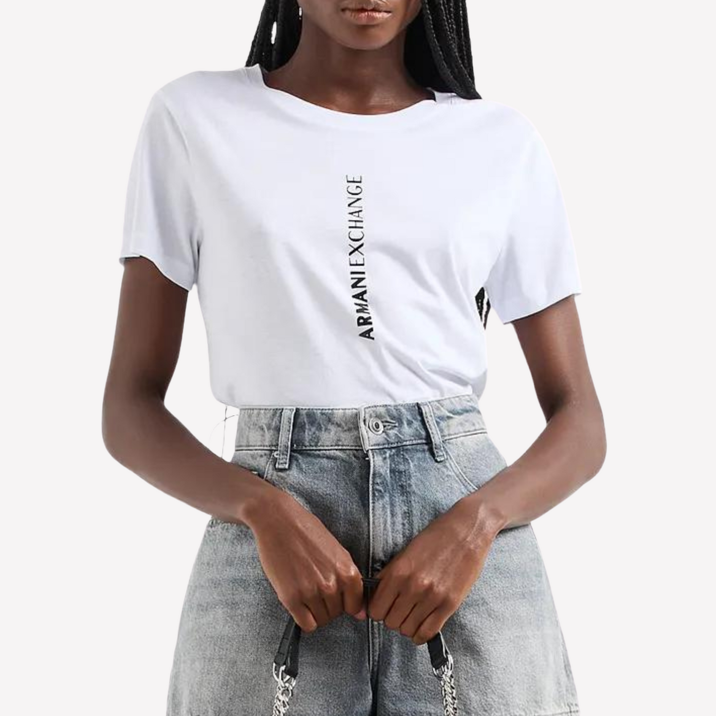 Armani Exchange Women Pima T-Shirts - White