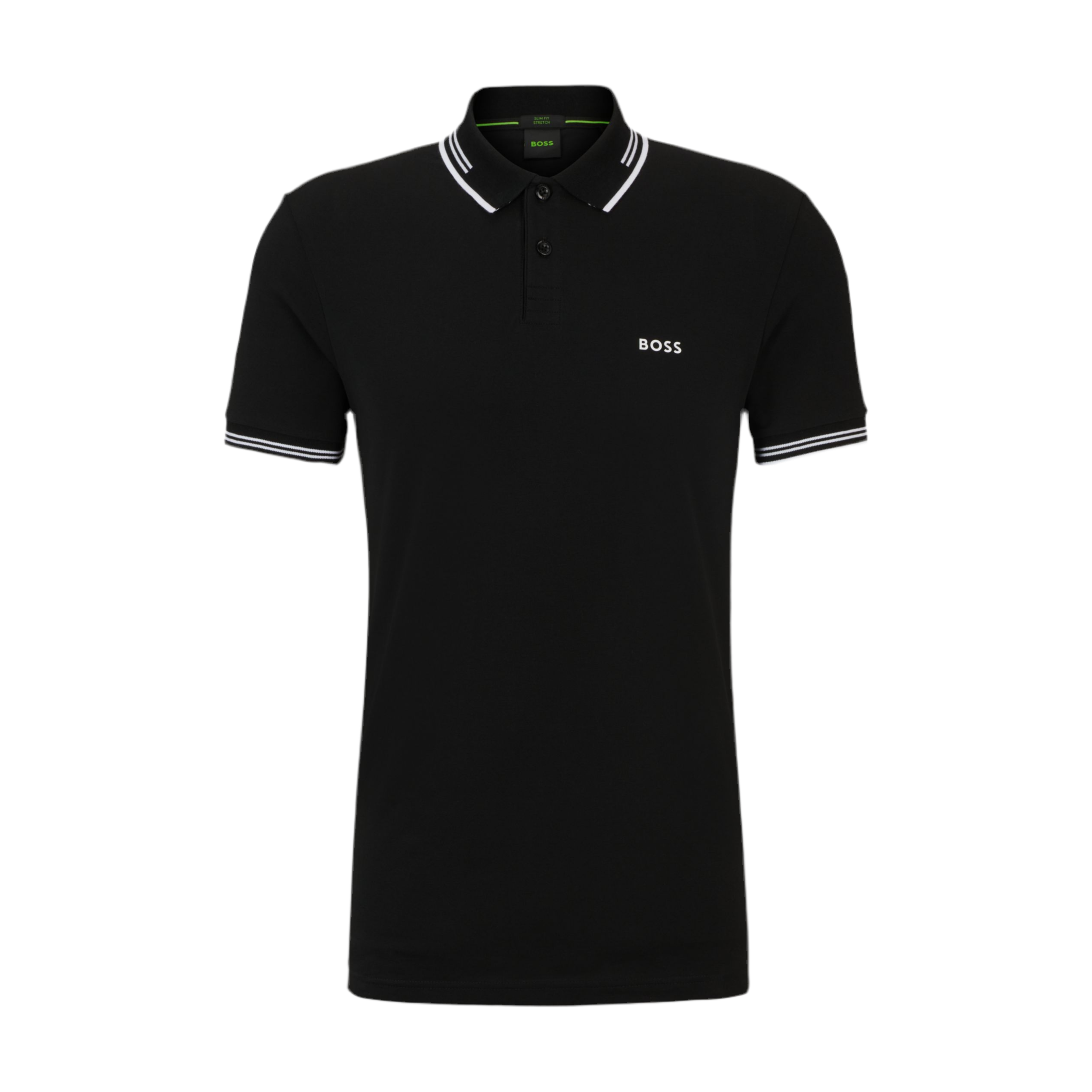 Hugo Boss Men Stretch Cotton Slim Fit Polo Shirt - Black
