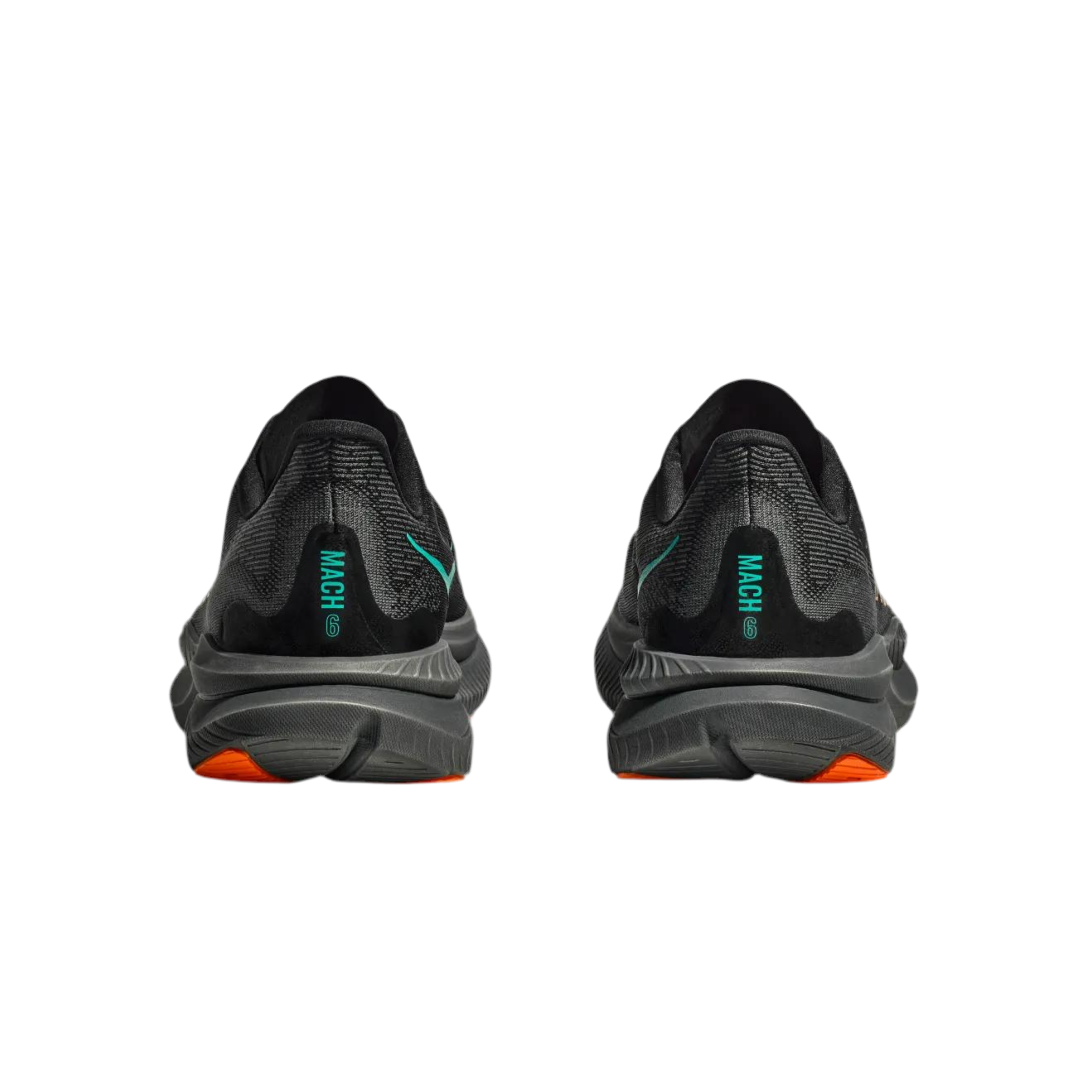 Hoka Men Mach 6 - Black Electric Tangerine