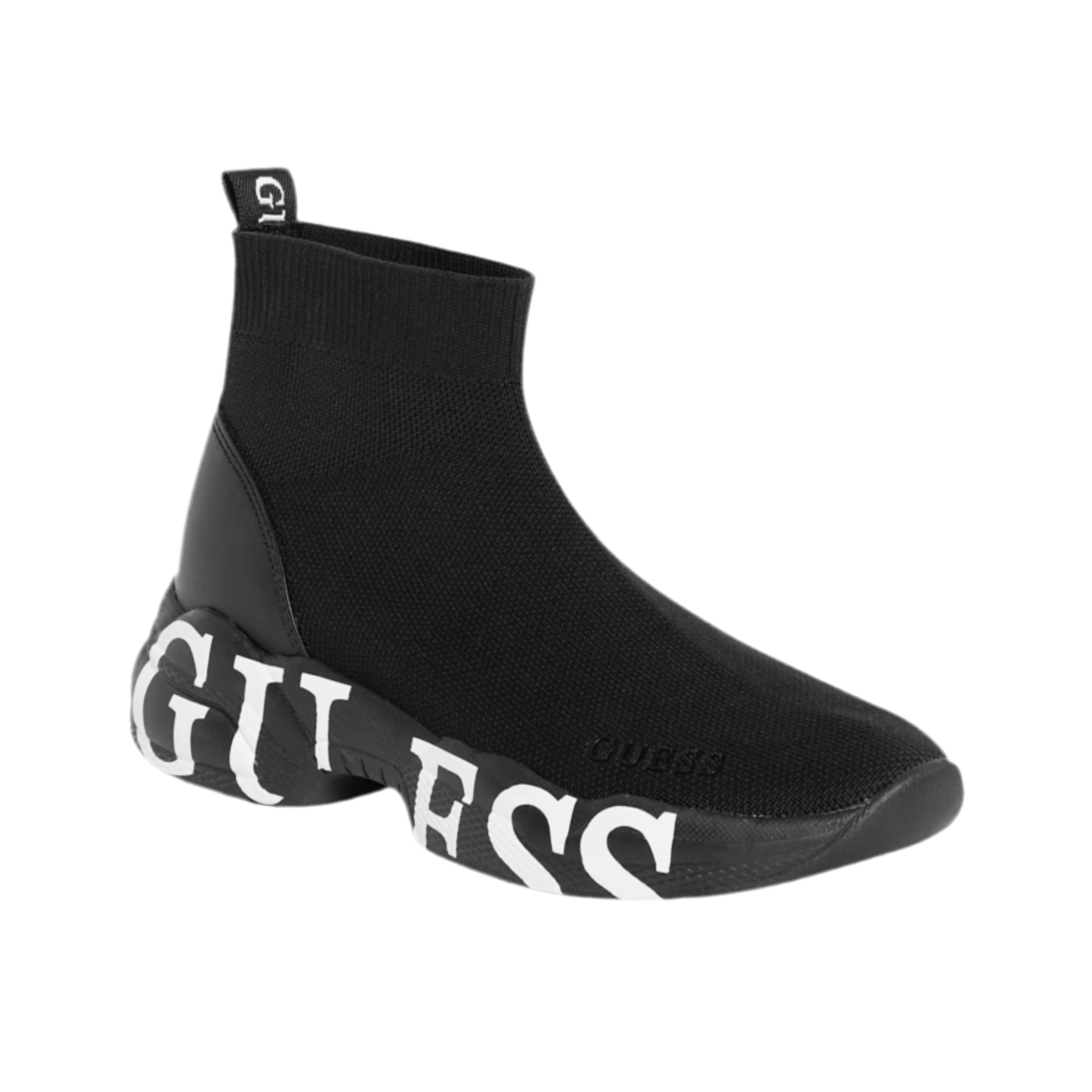Guess Women Pause Logo Knit - Black