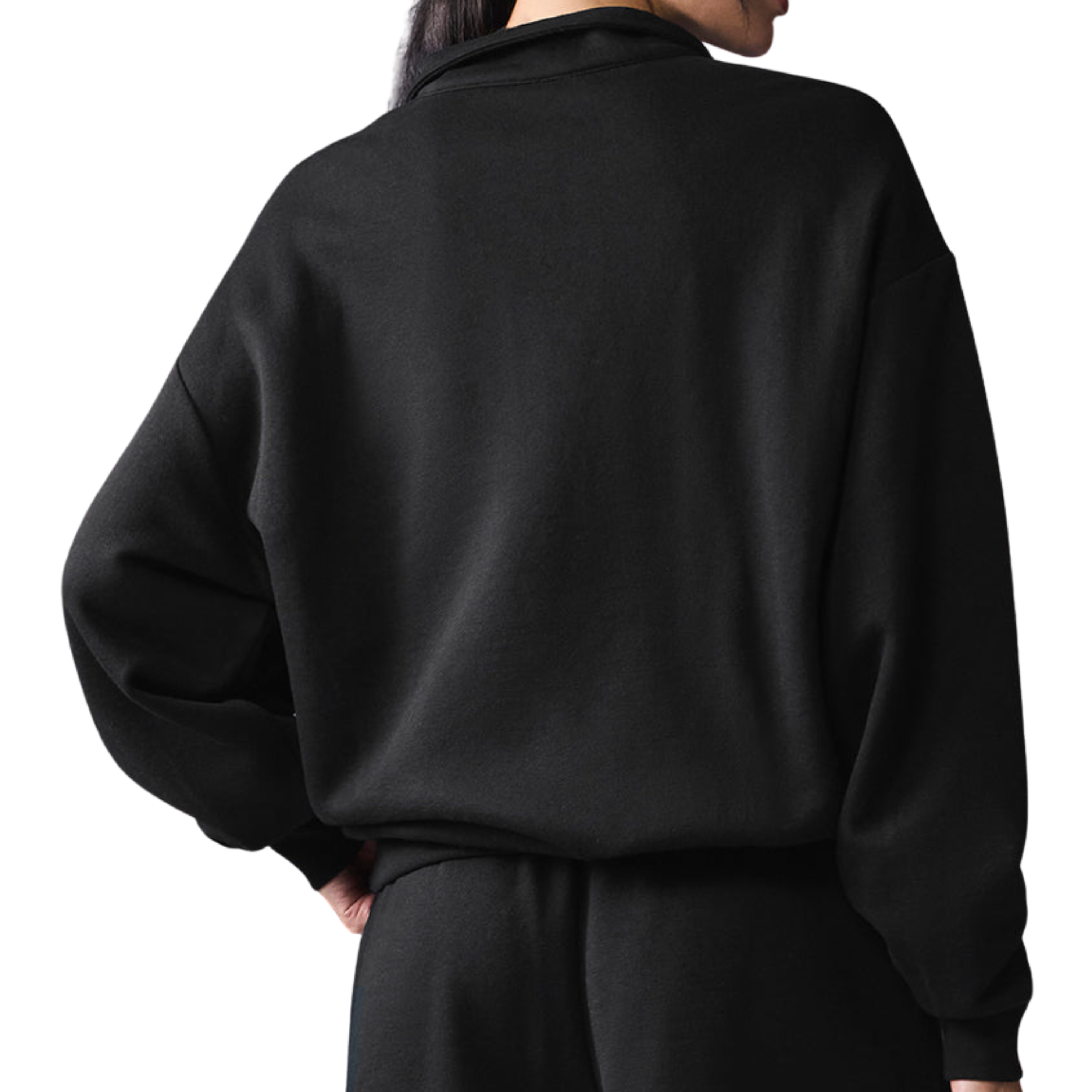 Alo Women Accolade 1/4 Zip Pullover - Black
