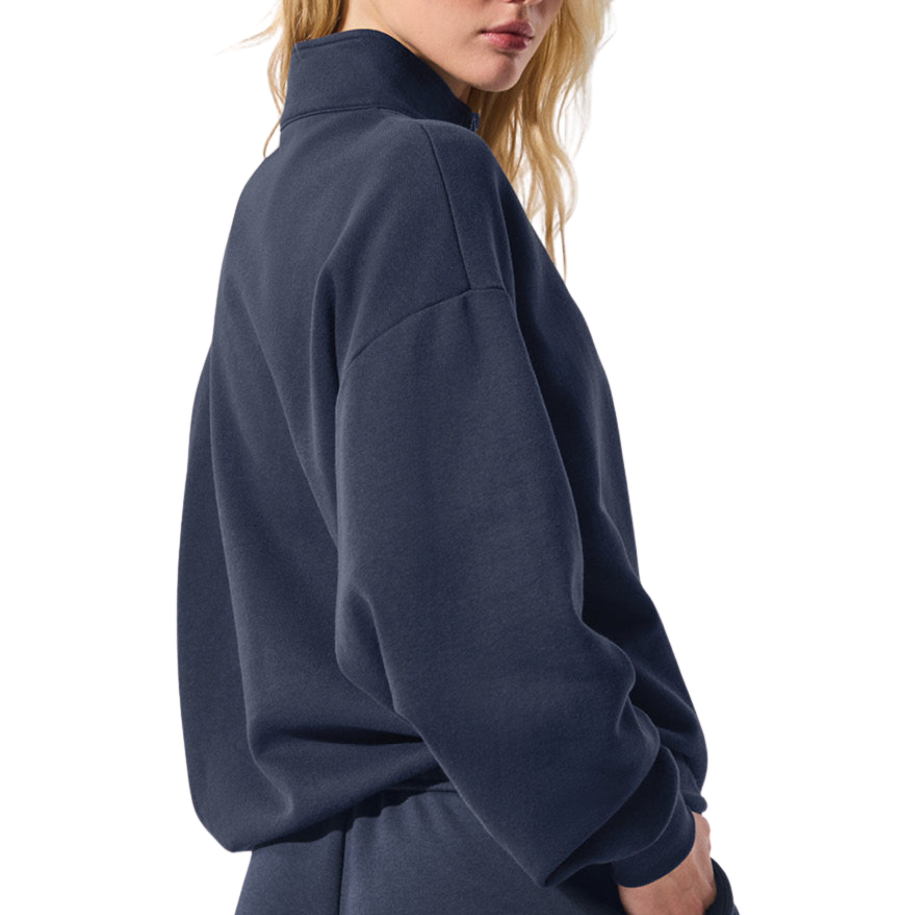 Alo Women Accolade 1/4 Zip Pullover - Navy