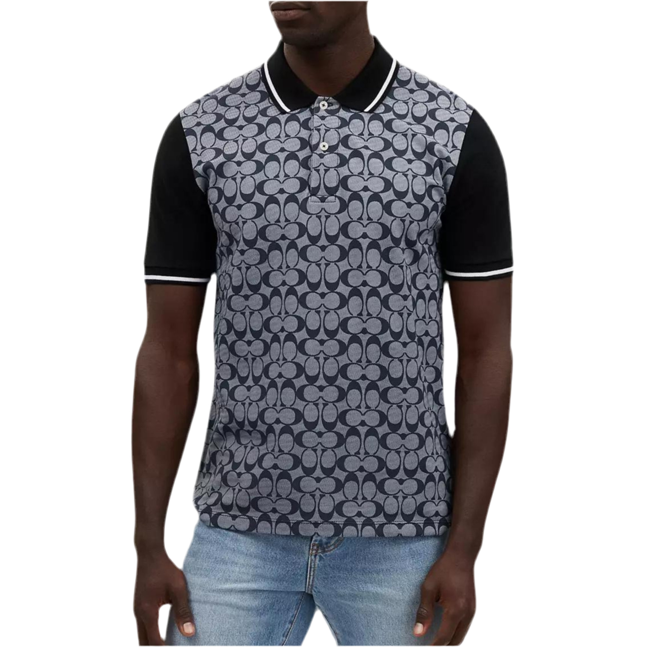 COACH Men Signature Polo - Chambray