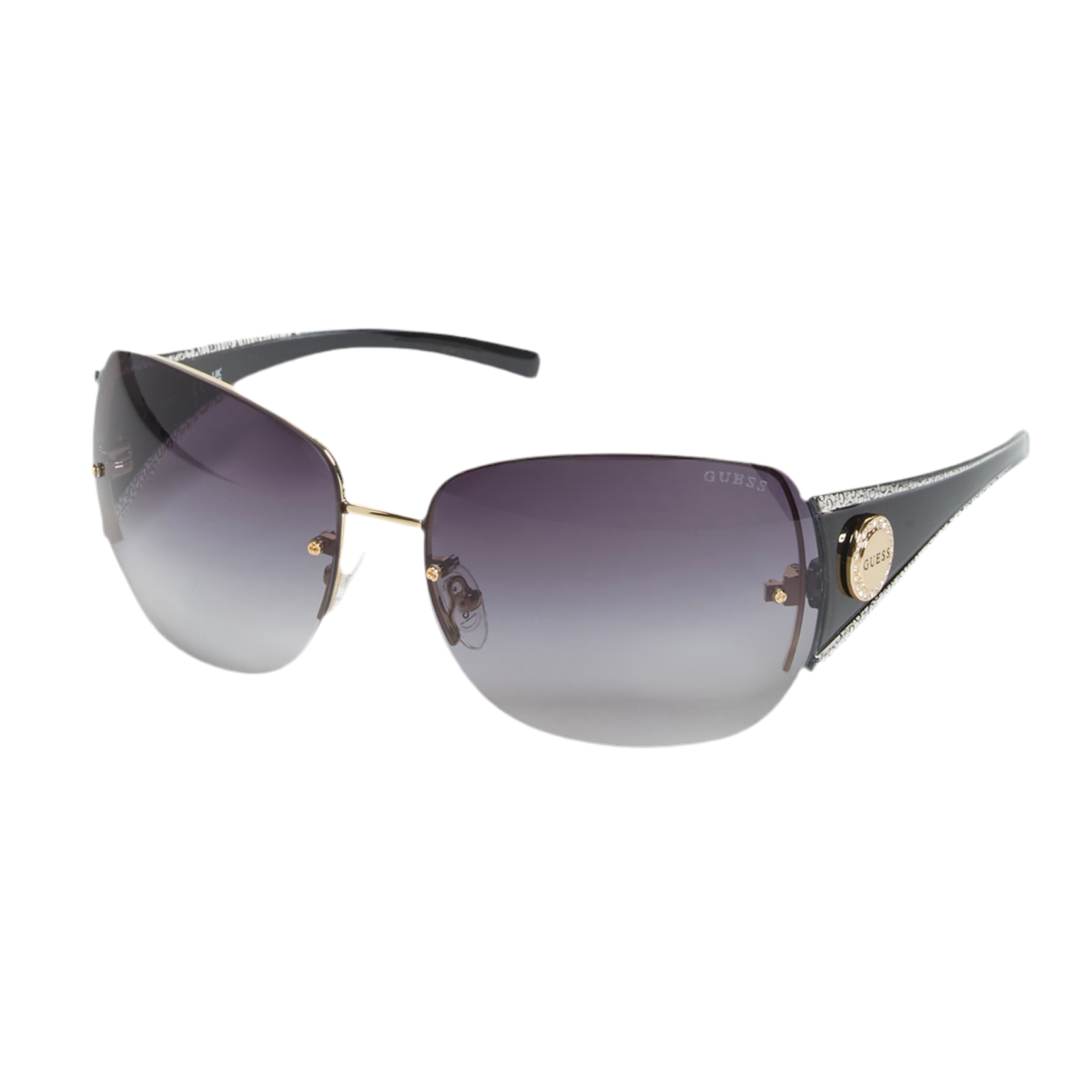 Guess Women Rimless Square Sunglasses - Black