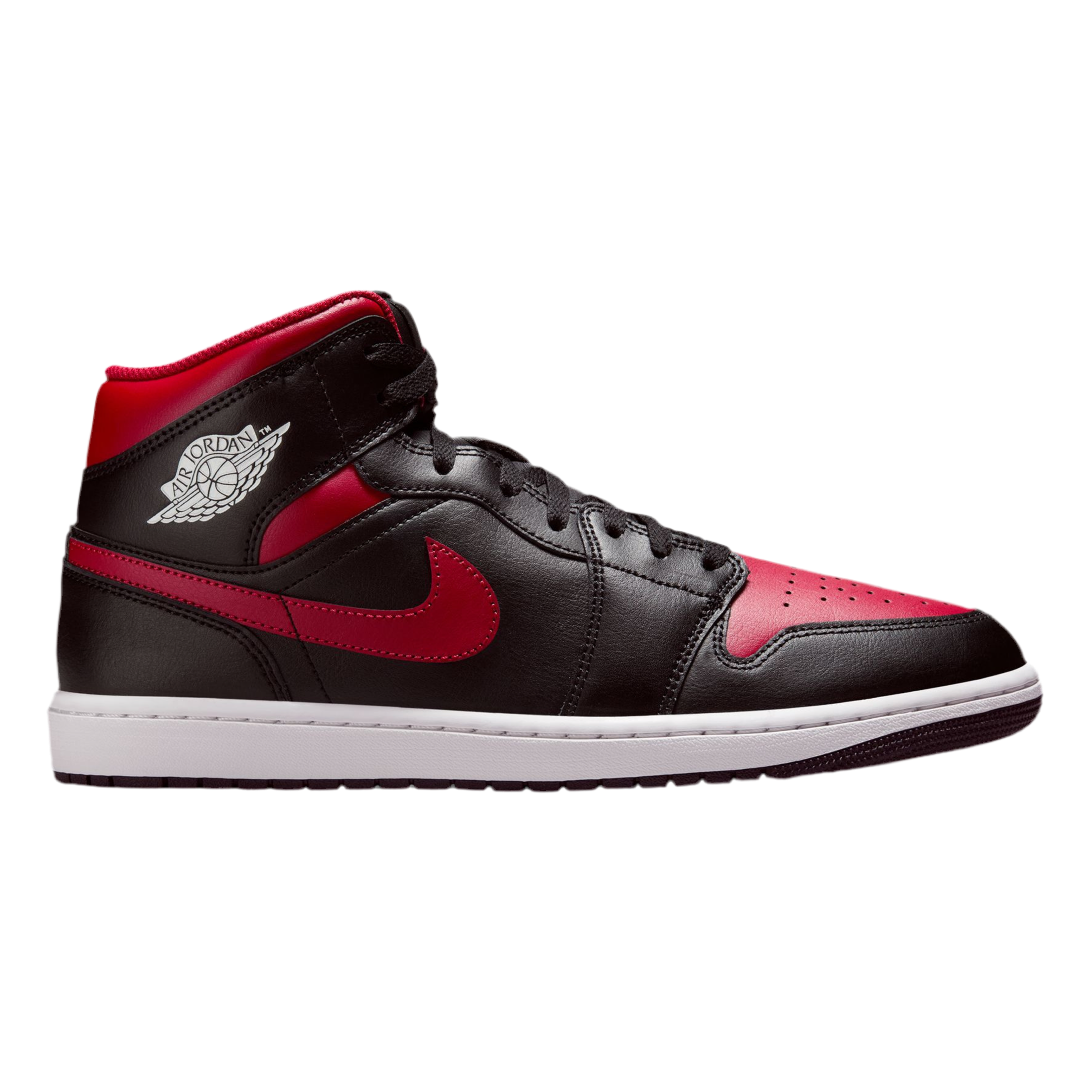 Nike Men Air Jordan 1 Mid - Black Varsity Red