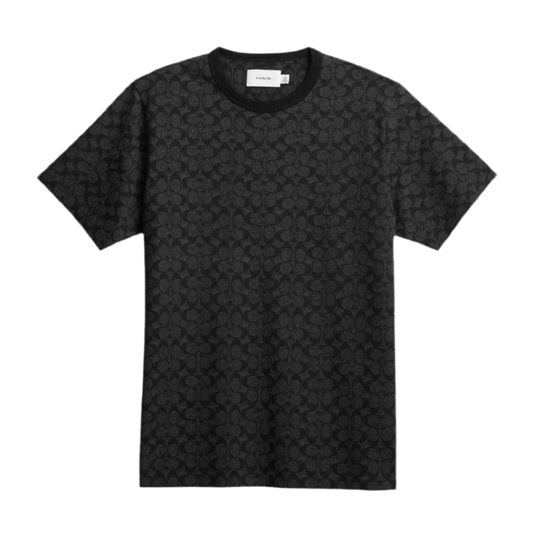 COACH Unisex Signature T Shirt - Charcoal