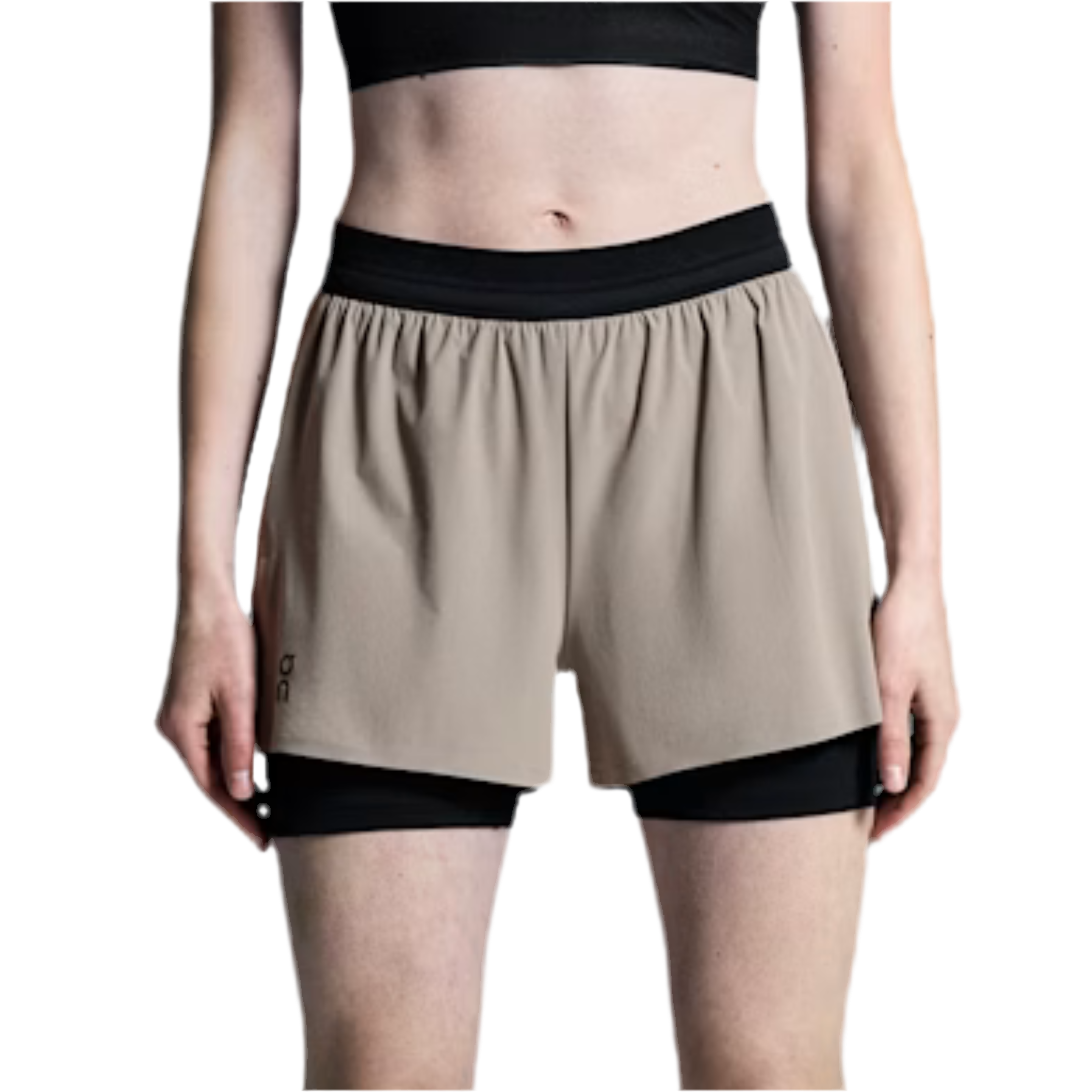 ON Women 3" Performance 2/1 Shorts - Cinder Black