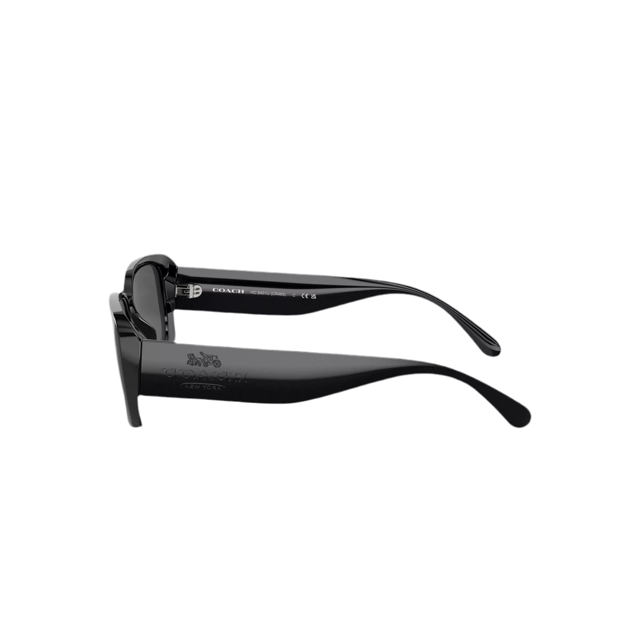 Coach Women Narrow Rectangle Sunglasses - Black