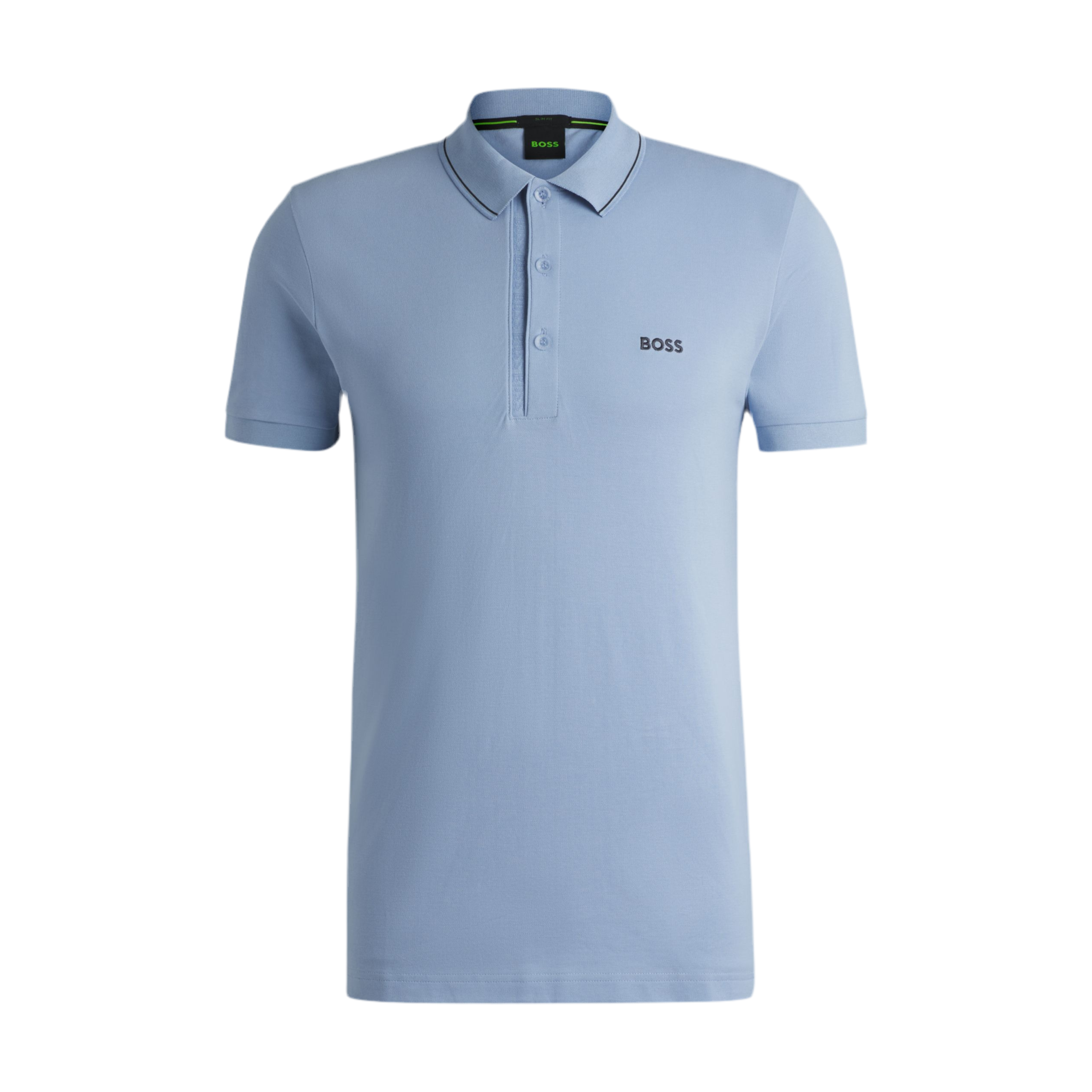 Hugo Boss Men Cotton Pique Slim Fit Polo Shirt - Light Blue