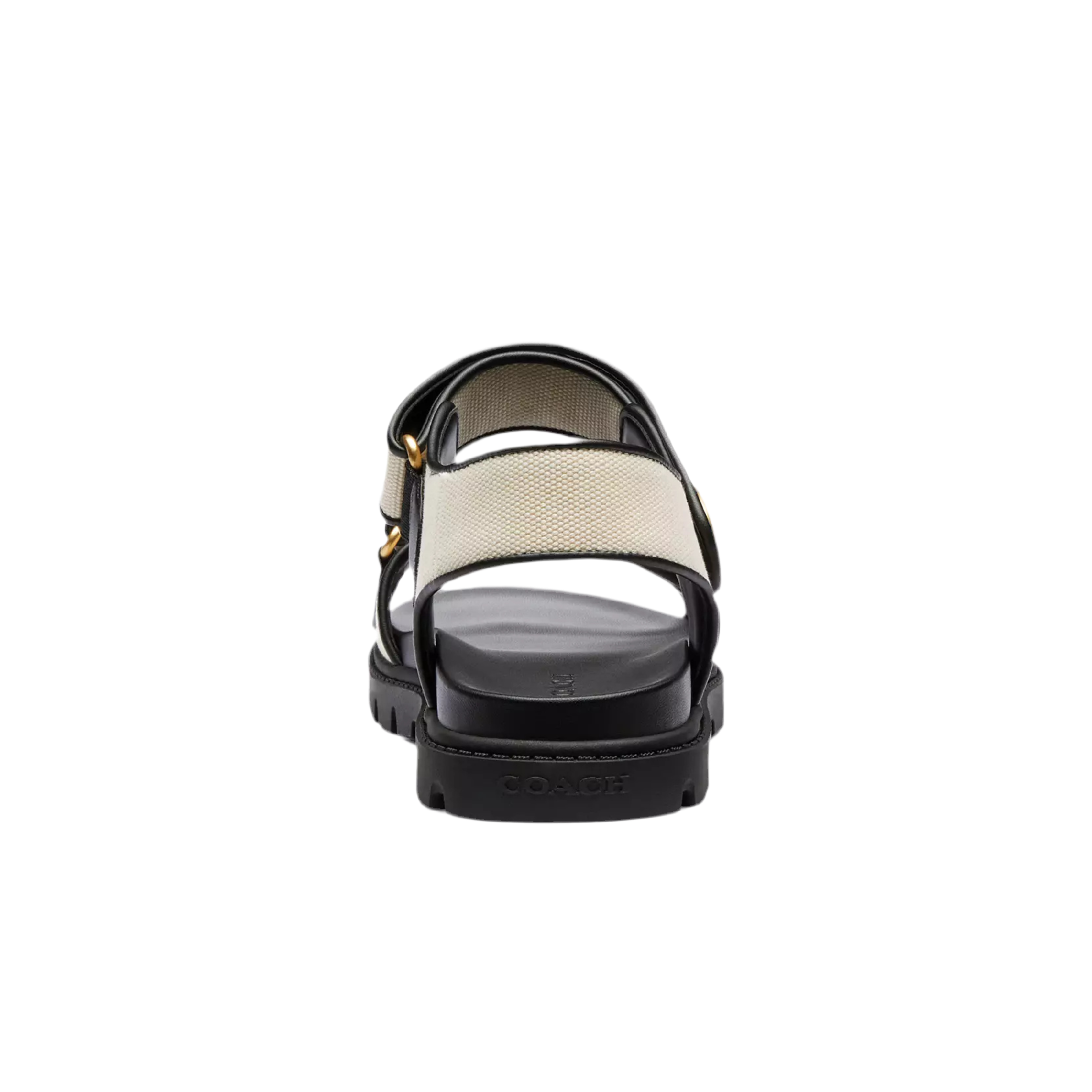 COACH Women's Brynn Sandal - Chalk Black